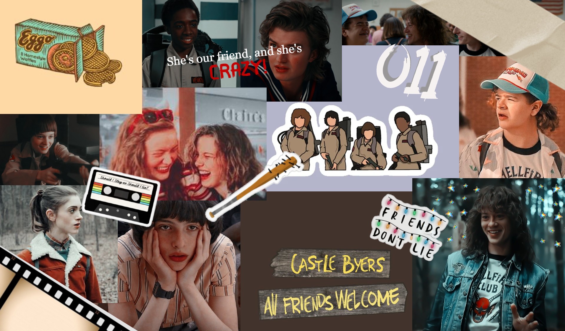 Unos fondos de pantalla de Stranger Things! (El primero lo hice yo y estoy obsesionada)