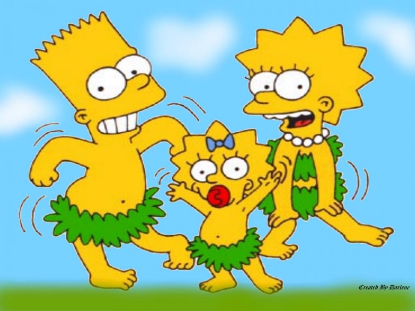 The Simpsons Siblings: Bart, Lisa & Maggie in HD Cartoon Fun