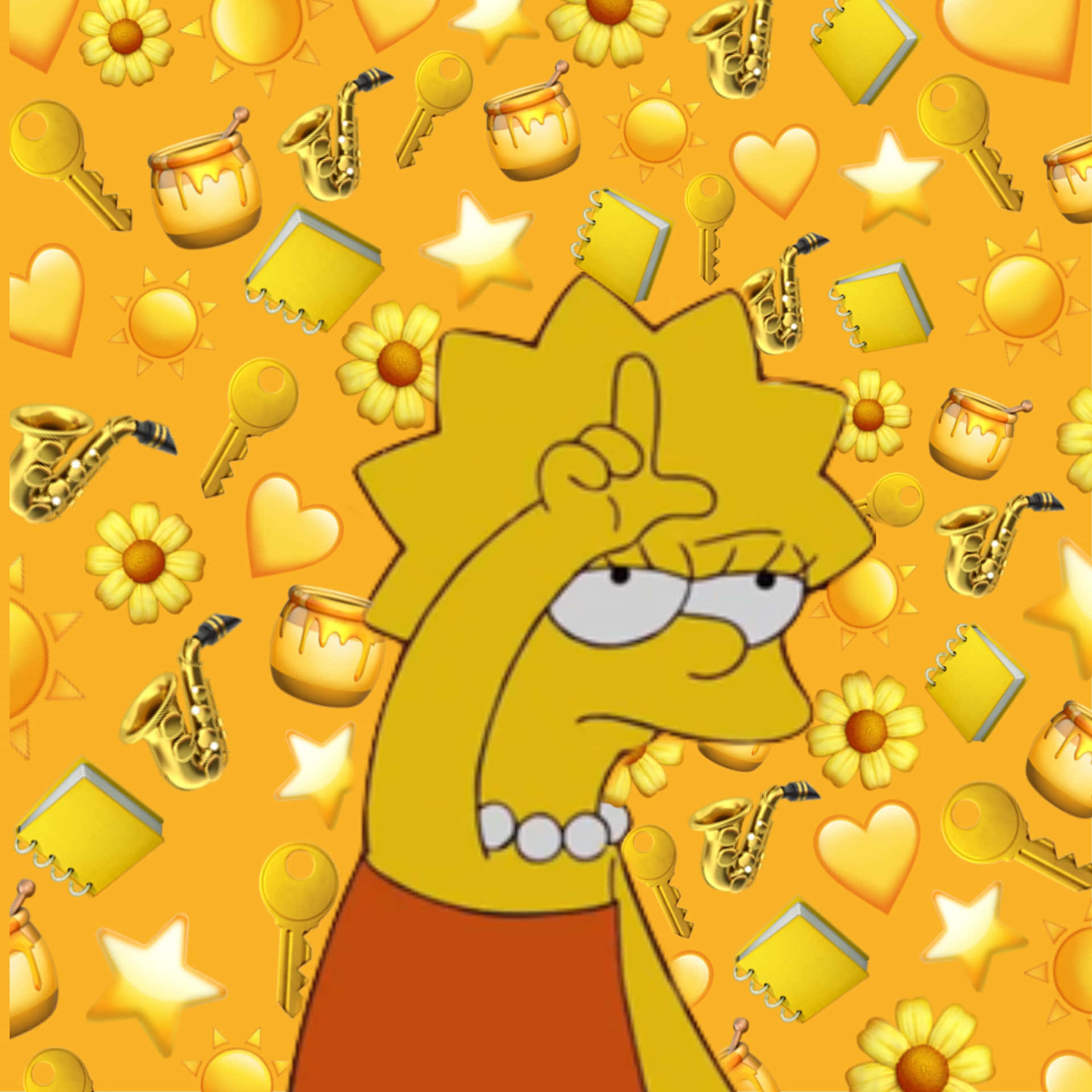 Download Enjoy the classic Simpsons' aesthetic! Wallpaper