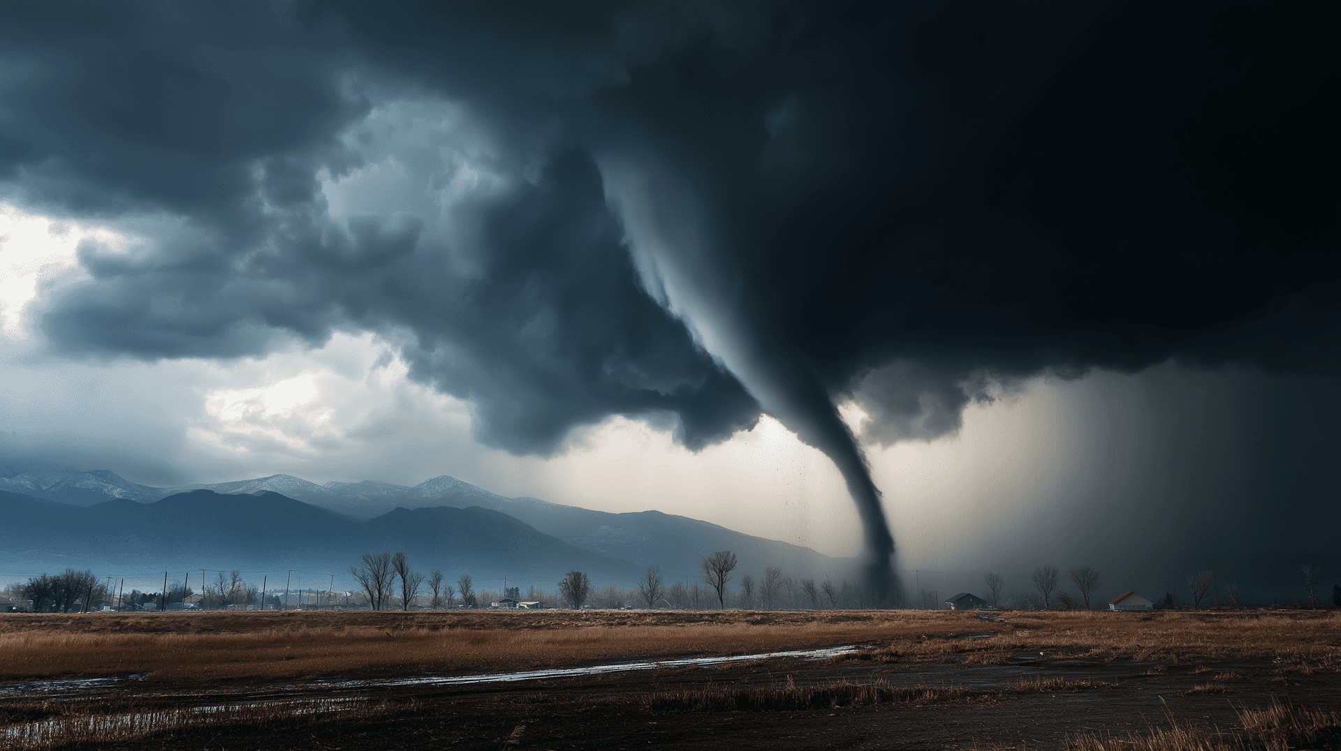 Download Tornado Forms In Plains Wallpaper