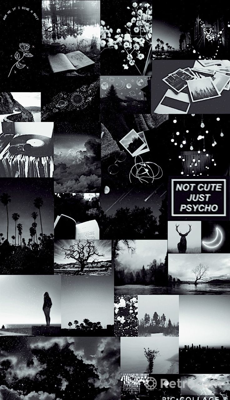 Black and white wallpaper