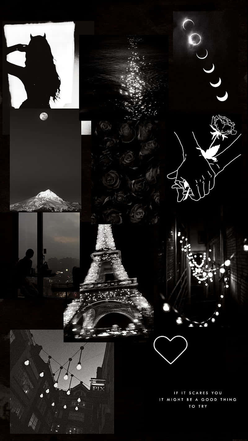 Download Monochrome_ Montage_ Aesthetic Wallpaper