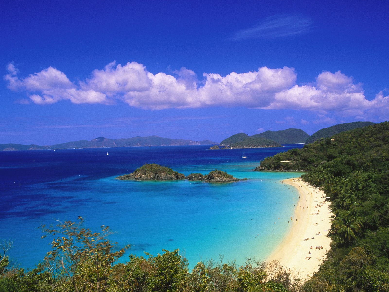 Trunk Bay US Virgin Islands Wallpaper