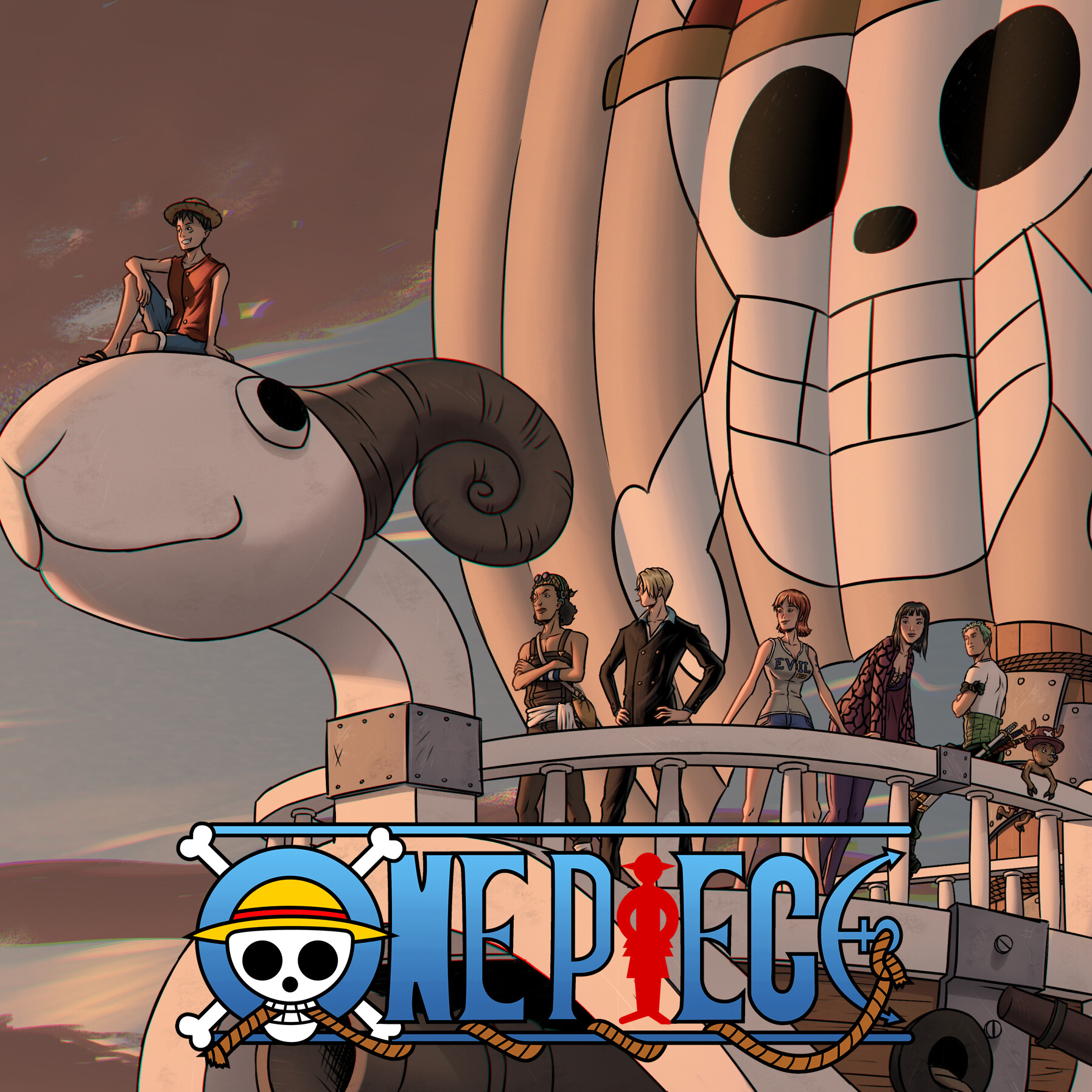 Leaving Skypiea 『One Piece』