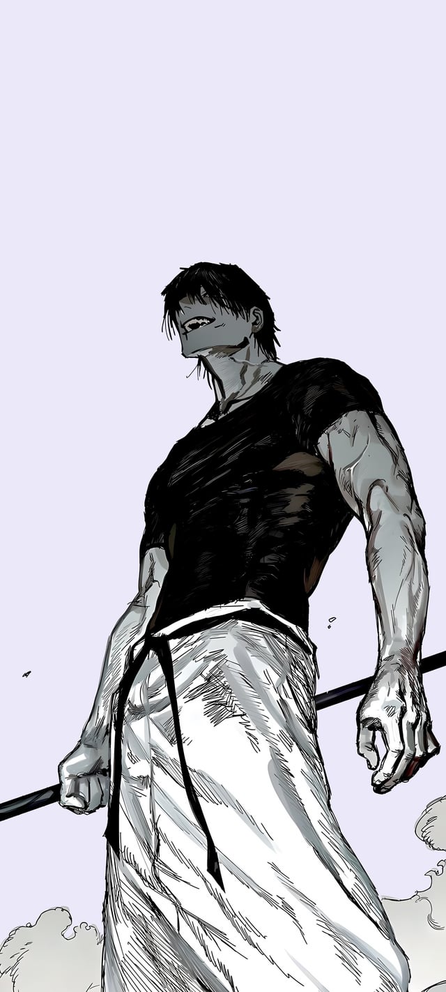 Toji Fushiguro, Jujutsu Kaisen manga, DEPTH EFFECT optimized, phone wallpaper [2250x5000] [20:9]