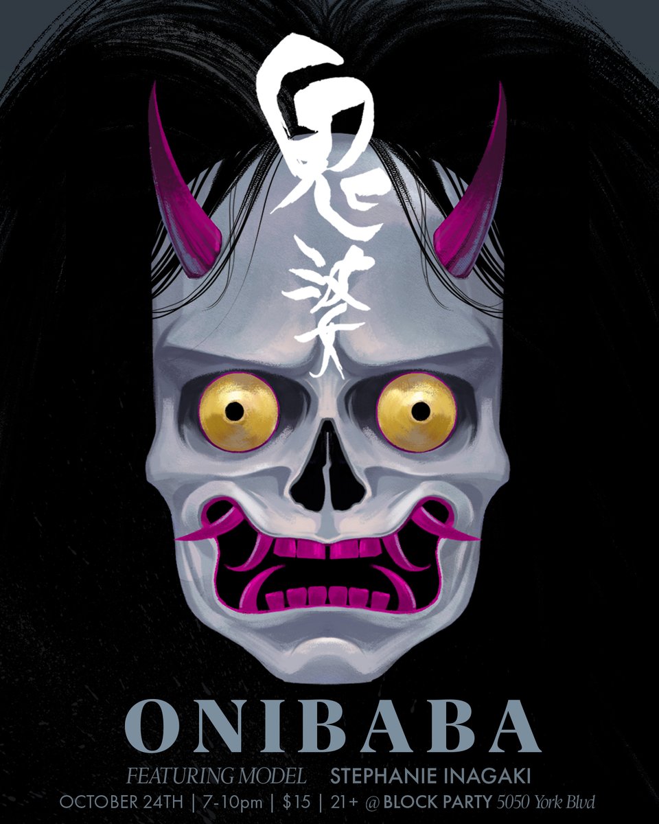 Made This Onibaba Poster For This Month's Ready Sketch Go Theme. Come On Down And Get Haunted With Us On Thursday The 24th Of This Month!