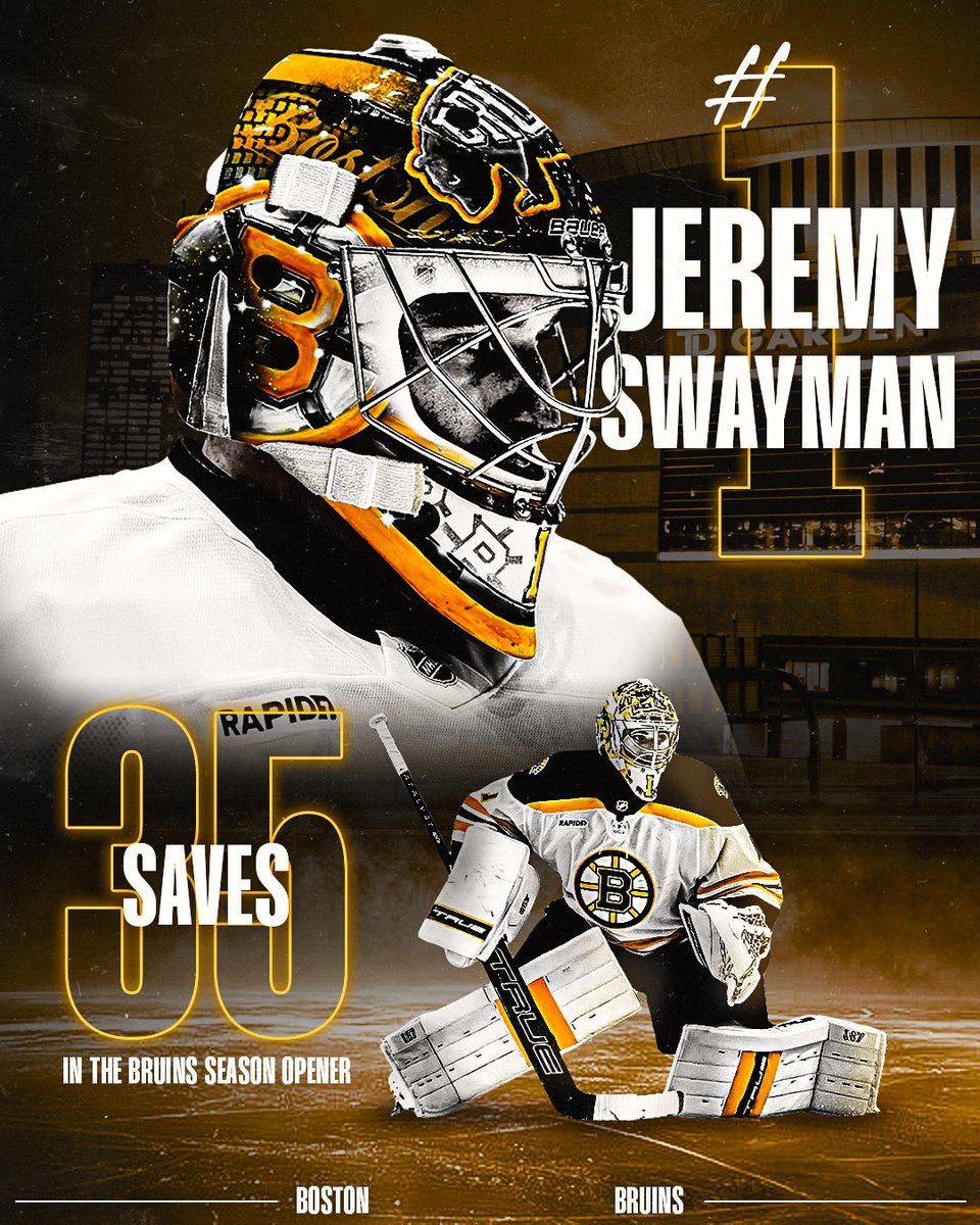 OGs know that no one loves jeremy swayman more than me. and my goat was COOKING yesterday!!! you love to see it