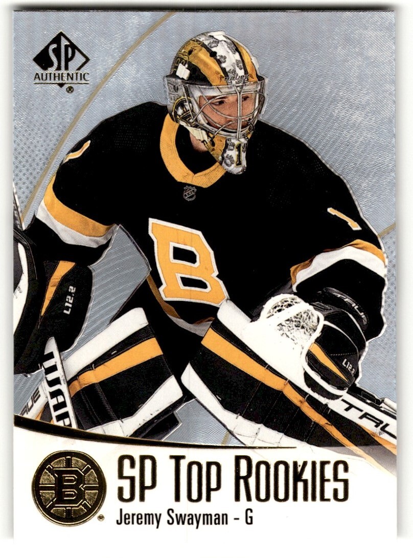 2021 22 SP Authentic Top Rookies Jeremy Swayman Rookie #TR 44 Boston Bruins