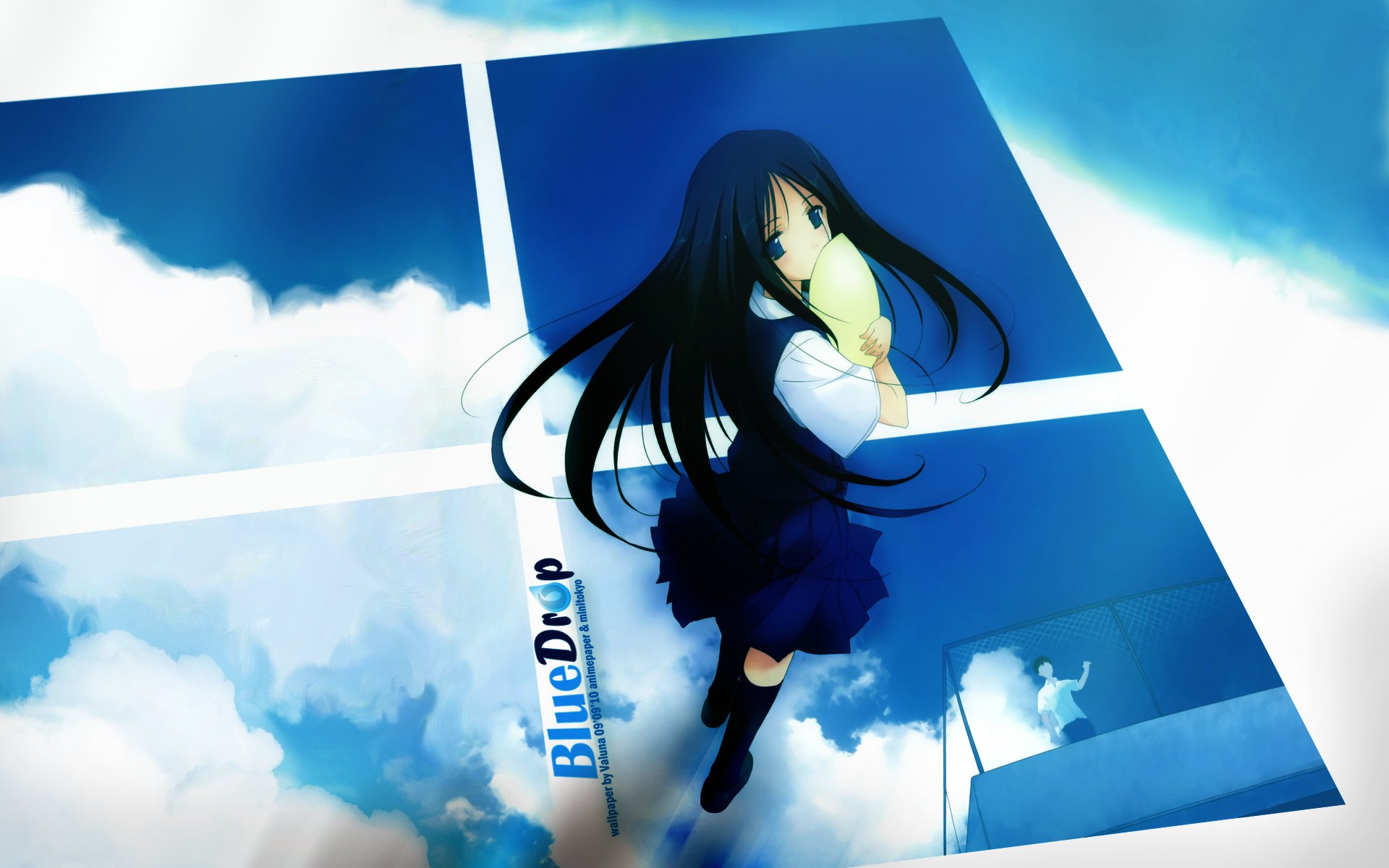 Download Anime Blue Drop HD Wallpaper