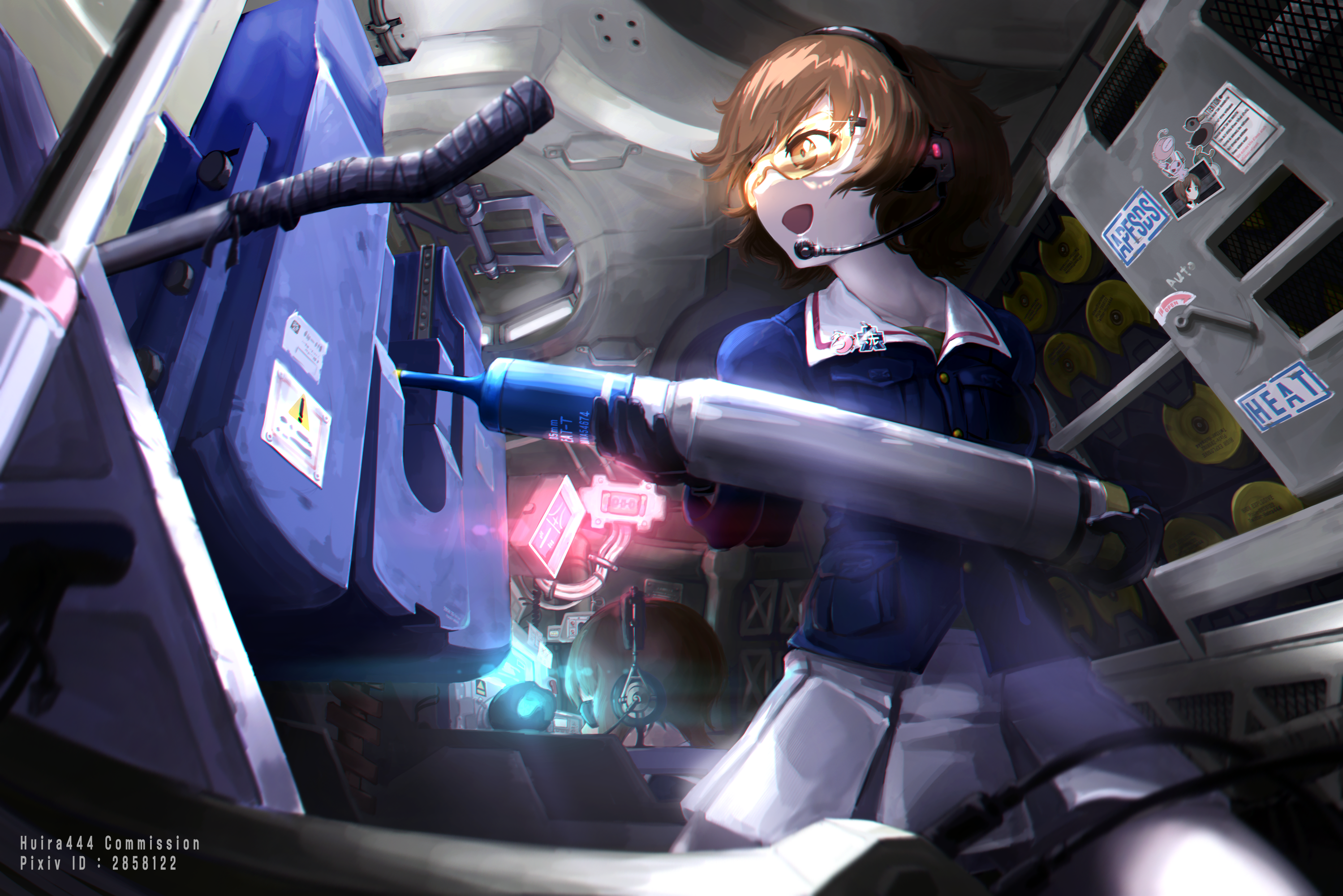 Yukari & Saori in Action und Panzer HD Wallpaper