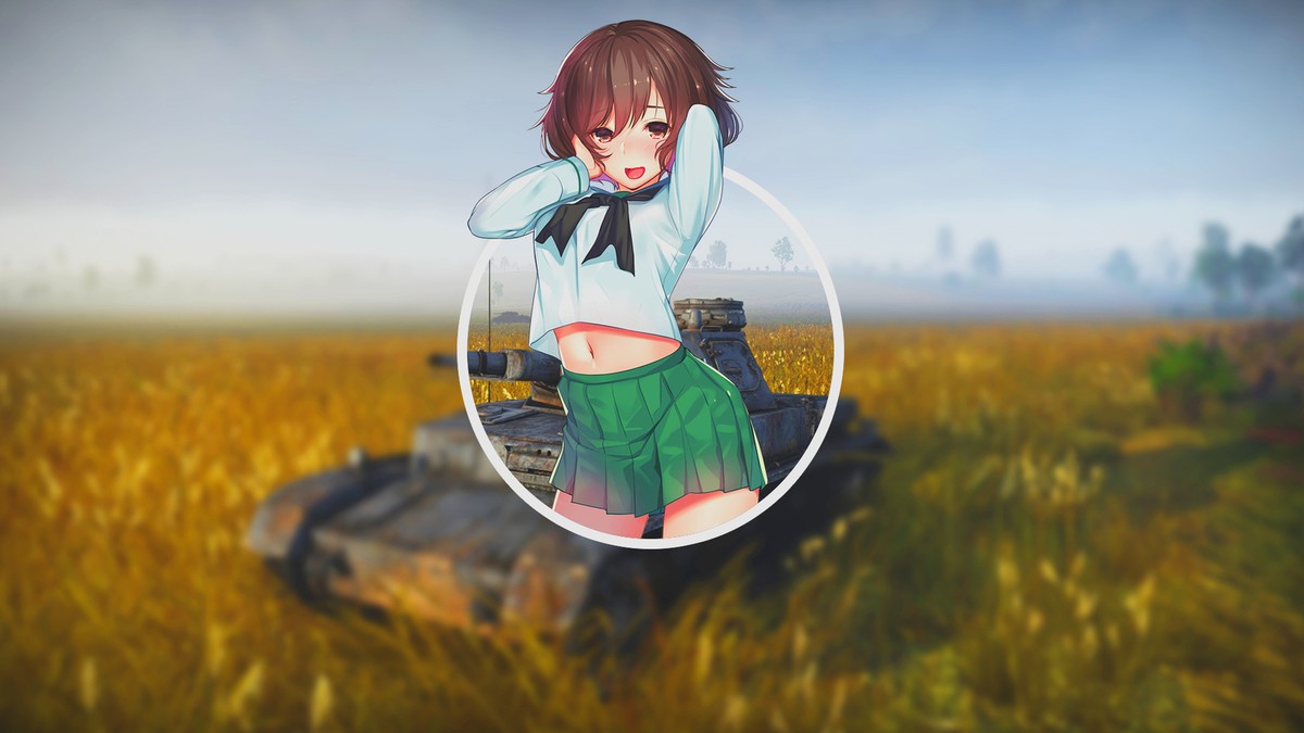 Anime girls und panzer akiyama yukari miniskirt belly Playmat Game Mat Desk