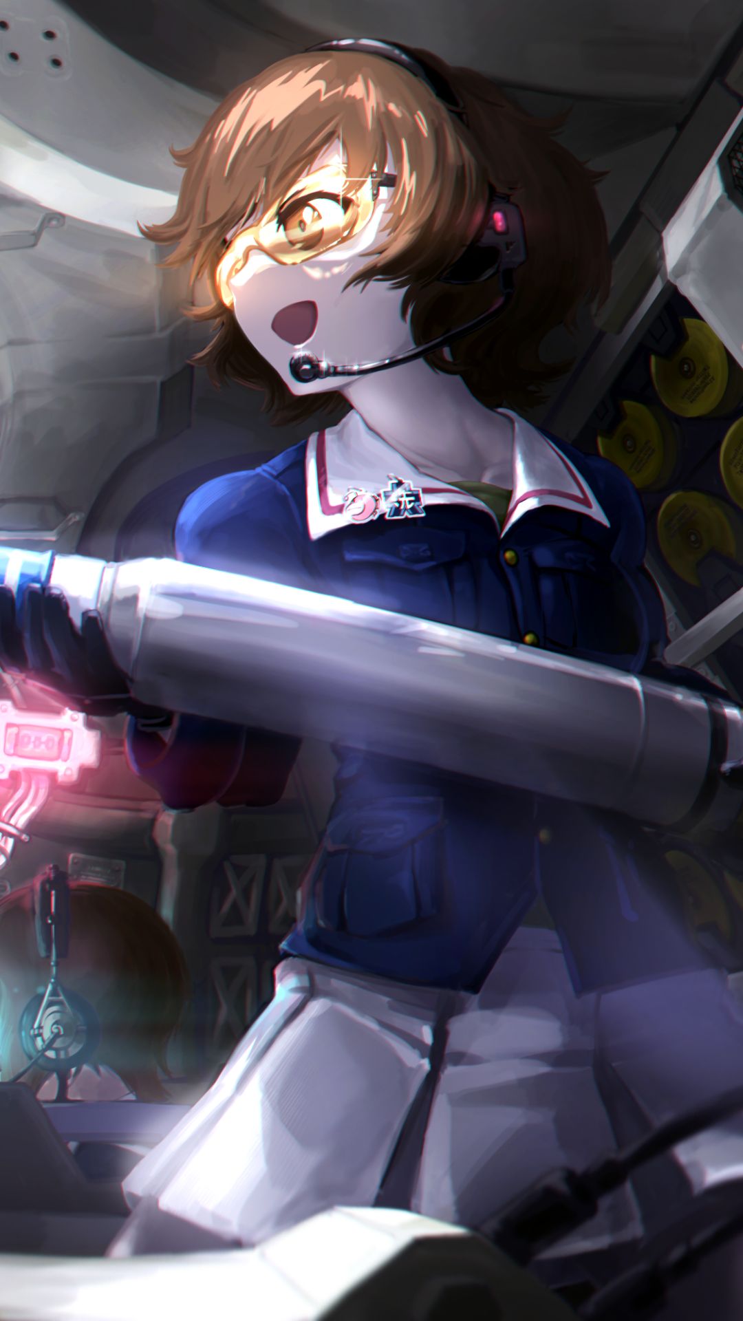 Phone wallpaper: Yukari Akiyama, Anime, Girls Und Panzer, Orange Pekoe (Girls Und Panzer) 900238