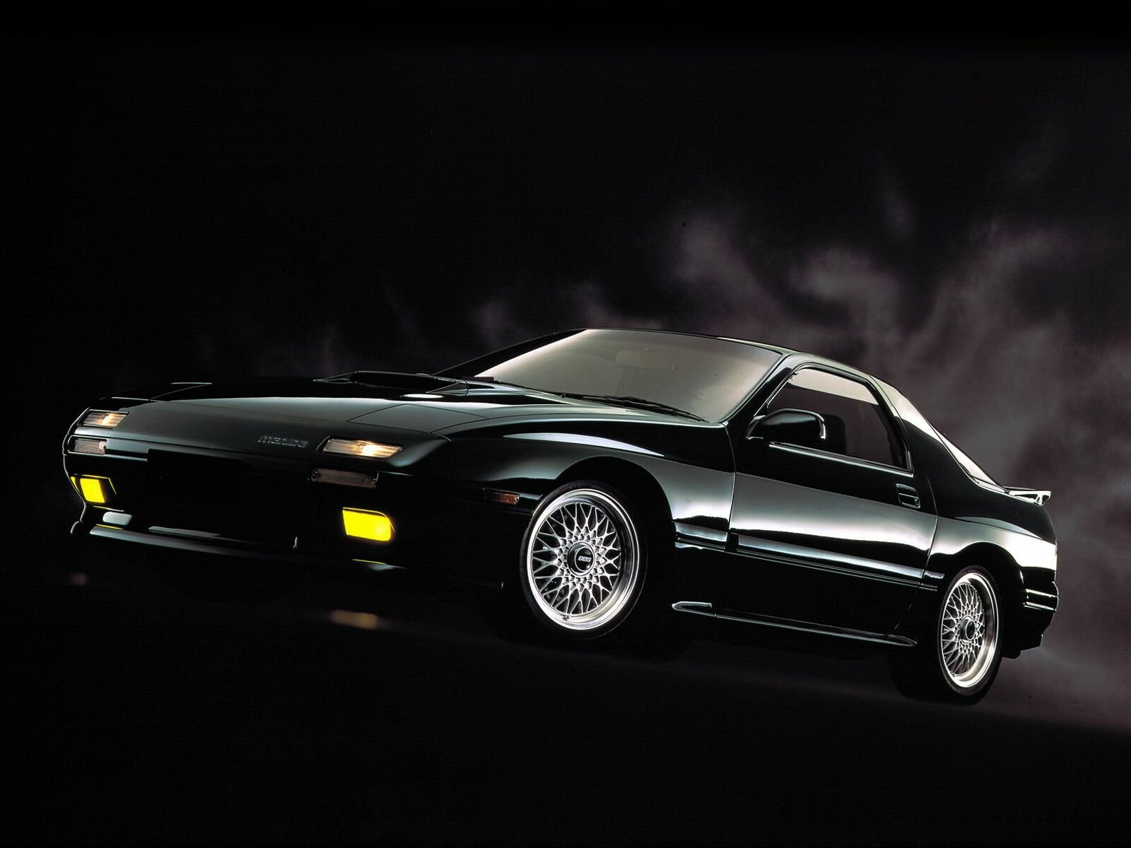 Download Black Car Vehicle Mazda RX 7 Wallpaper