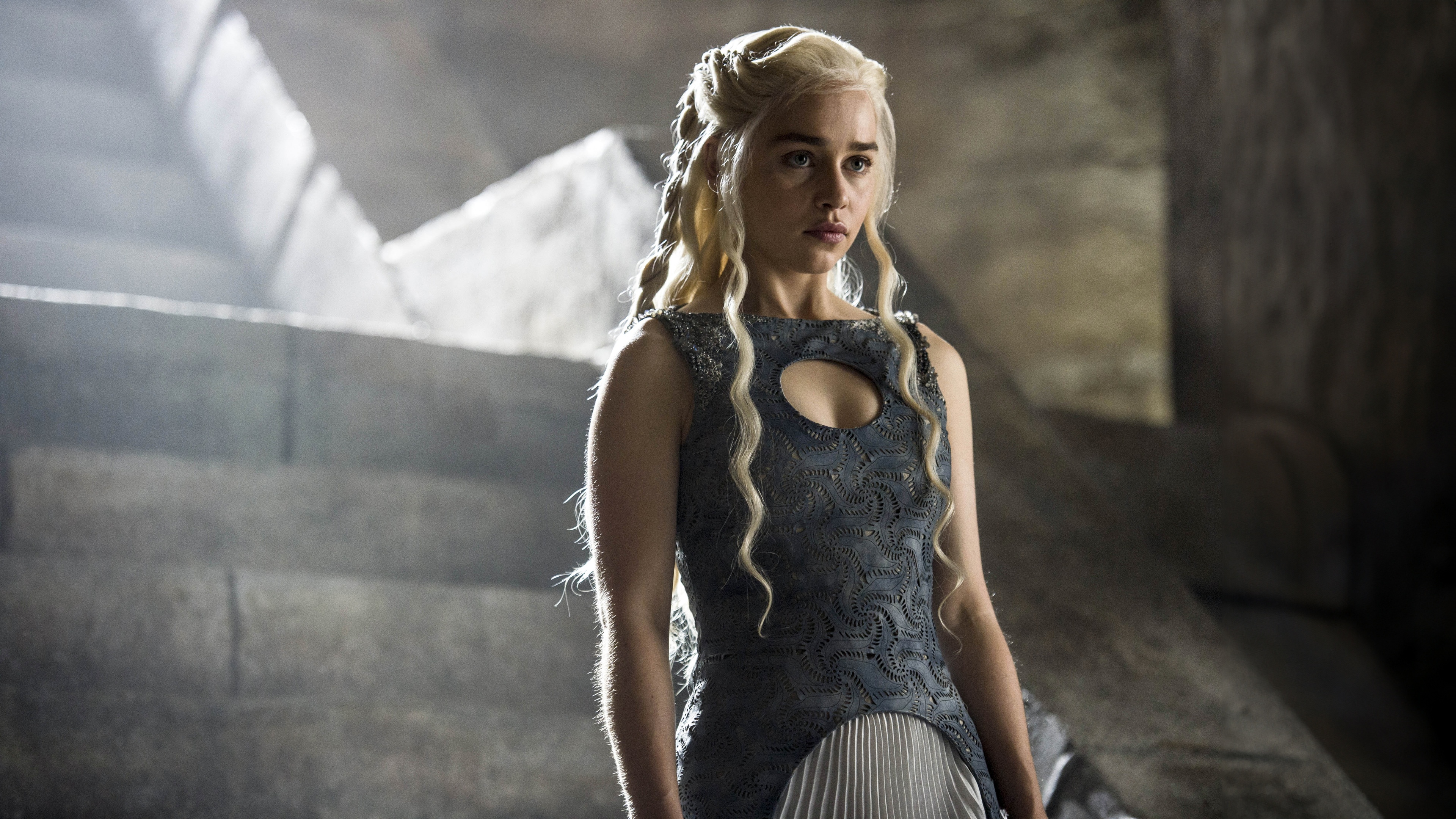 Game of Thrones Wallpaper 4K, Daenerys Targaryen, Emilia Clarke