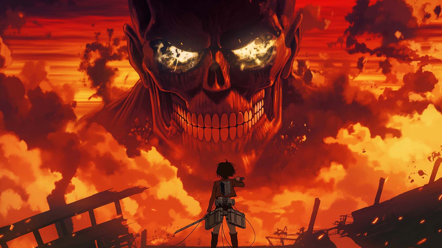 Attack on Titan Epic Battle Desktop Wallpaper
