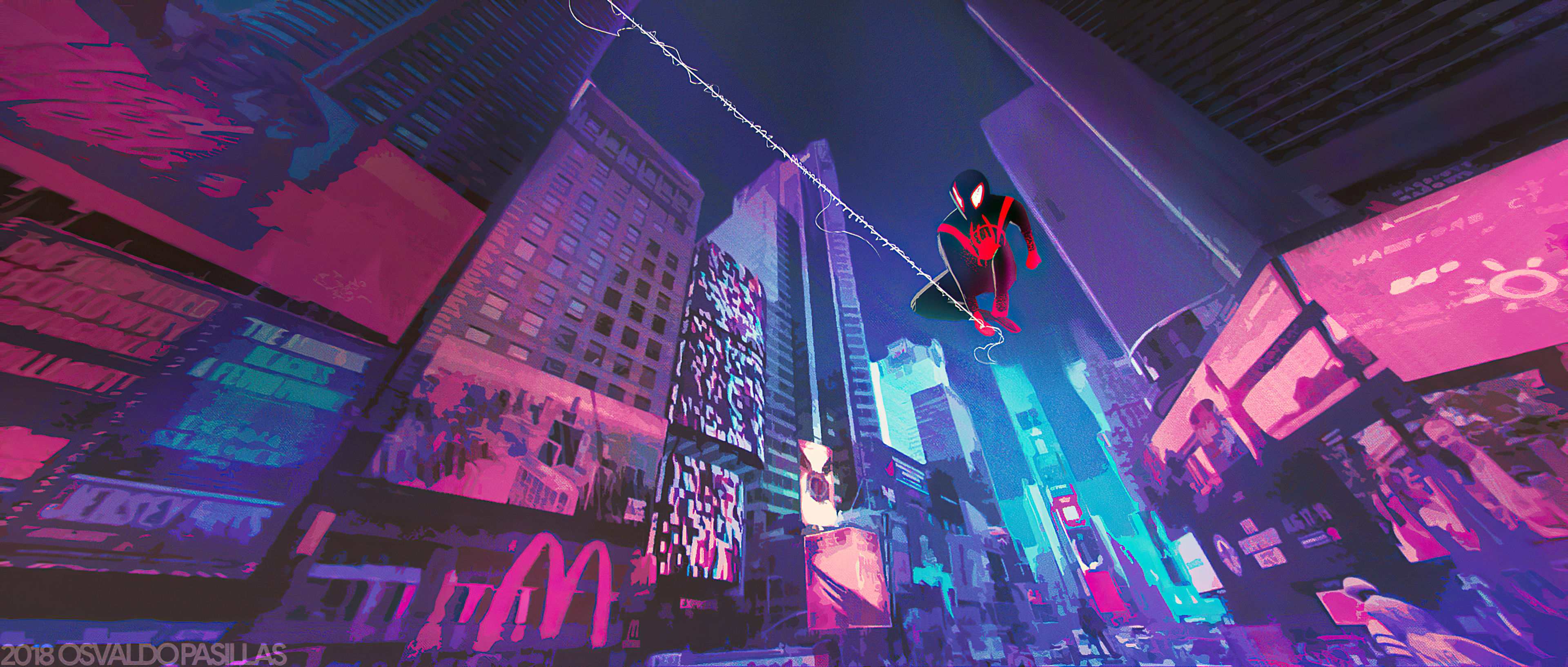 Download Miles Morales Spider Man Movie Spider Man: Into The Spider Verse HD Wallpaper By Osvaldo Pasillas