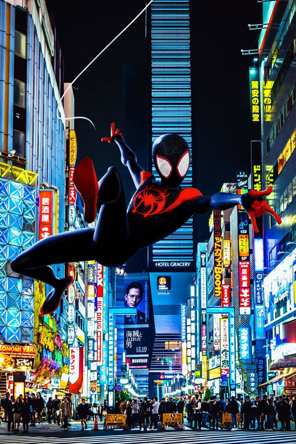 Download Miles Morales using his spider powers