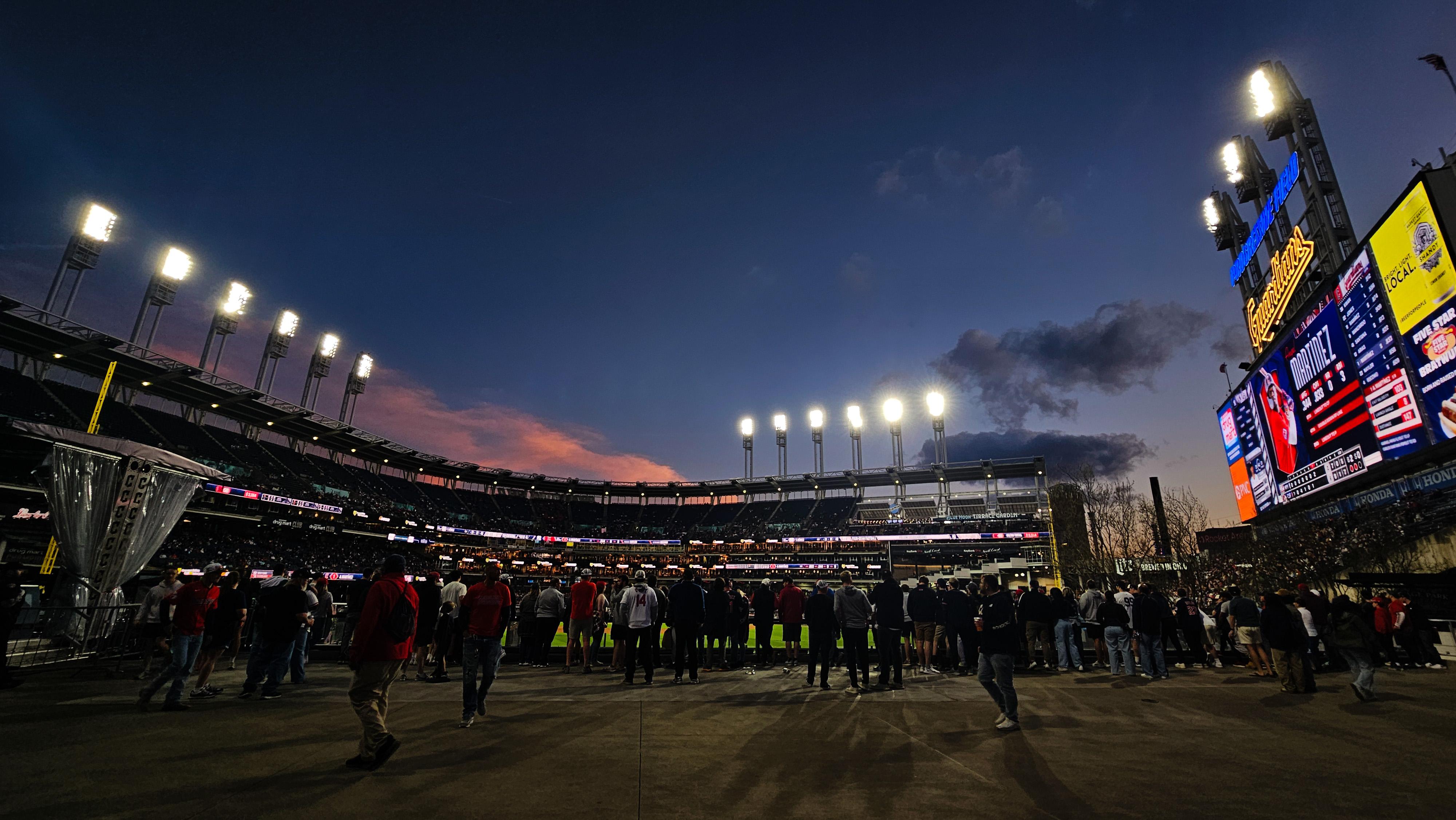 Progressive Field Desktop Wallpaper from last night