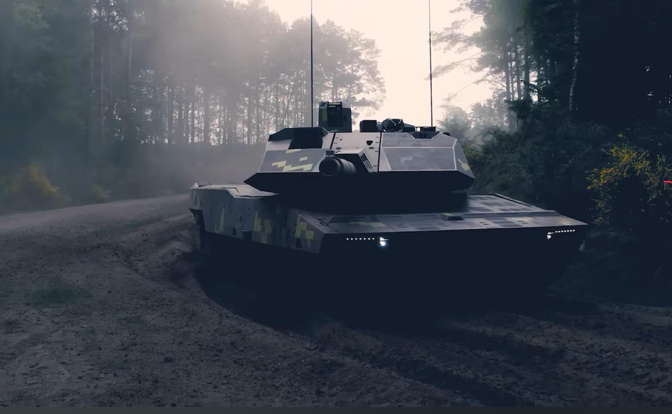 Desktop wallpaper material courtesy of Rheinmetall, KF51 panther
