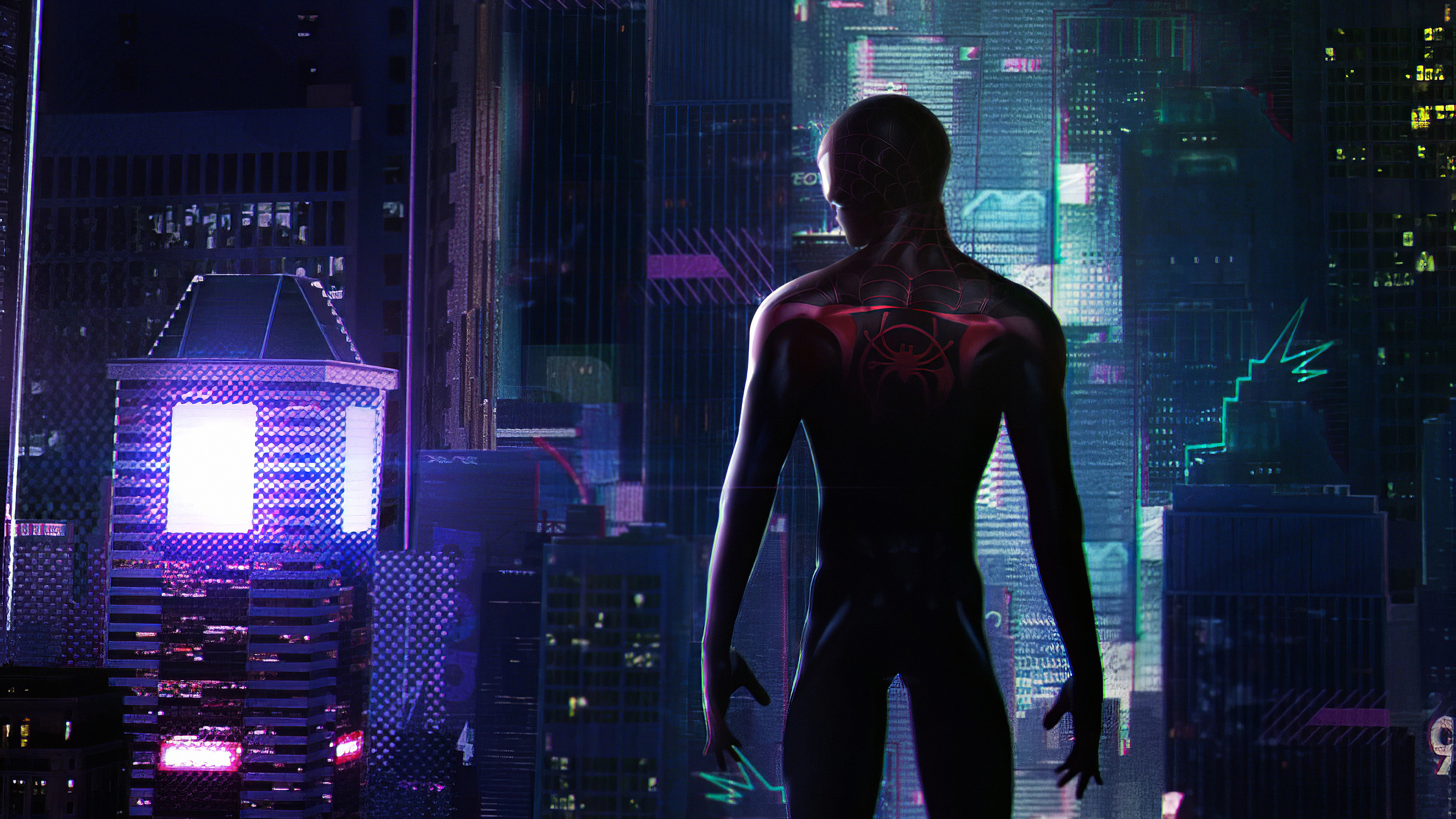 Miles Morales 4k City Wallpaper, HD Superheroes Wallpaper, 4k Wallpaper Image, Background, Photos and Picture