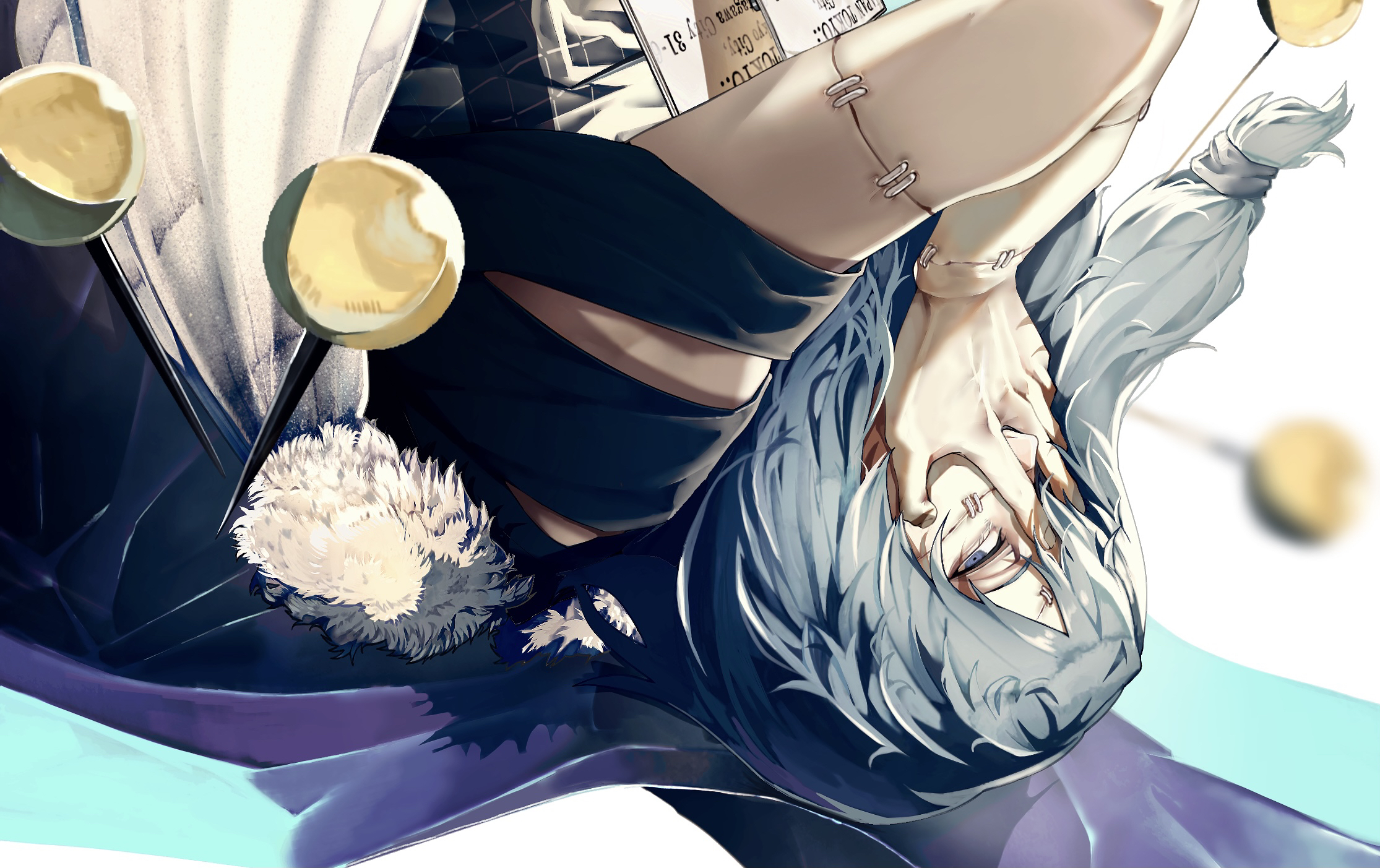 Desktop wallpaper: Mahito (Jujutsu Kaisen), Jujutsu Kaisen, Anime, Blue Hair 4K free download for PC. 1020516