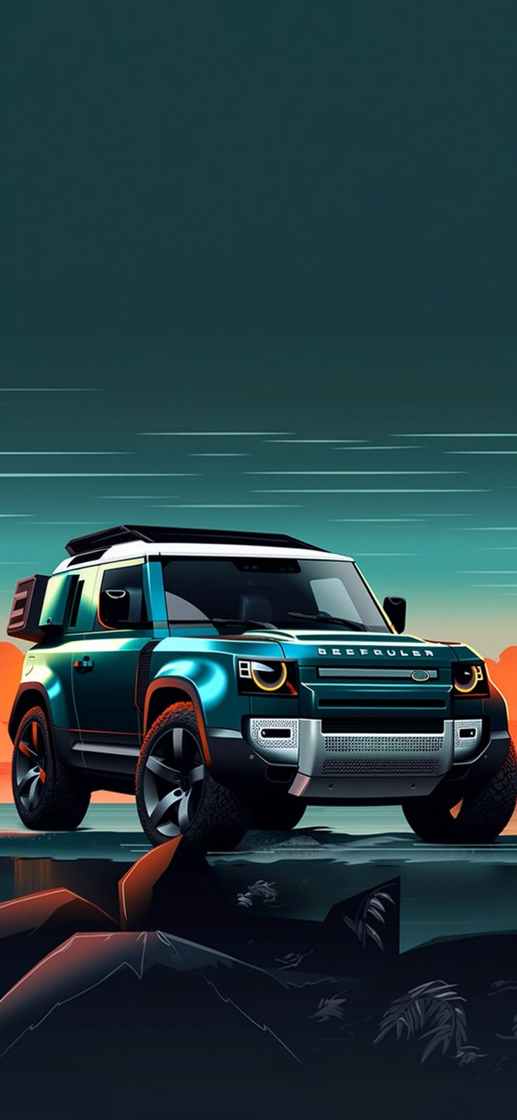 Land Rover Defender Green Wallpaper