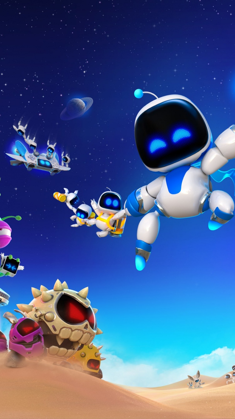 Astro Bot Wallpaper 4K, PlayStation 5, 2024 Games