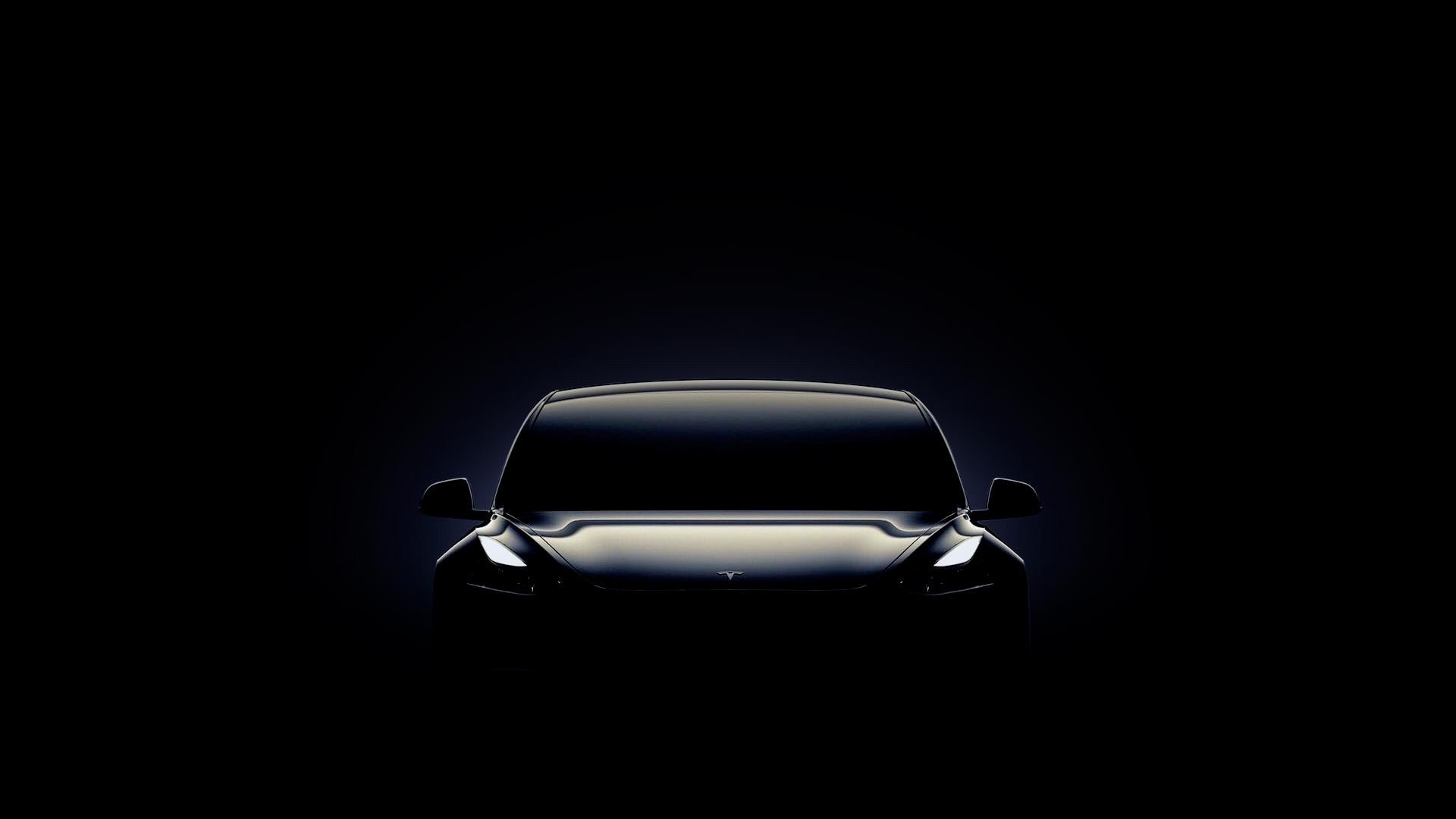 Tesla Black Model 3 Wallpaper