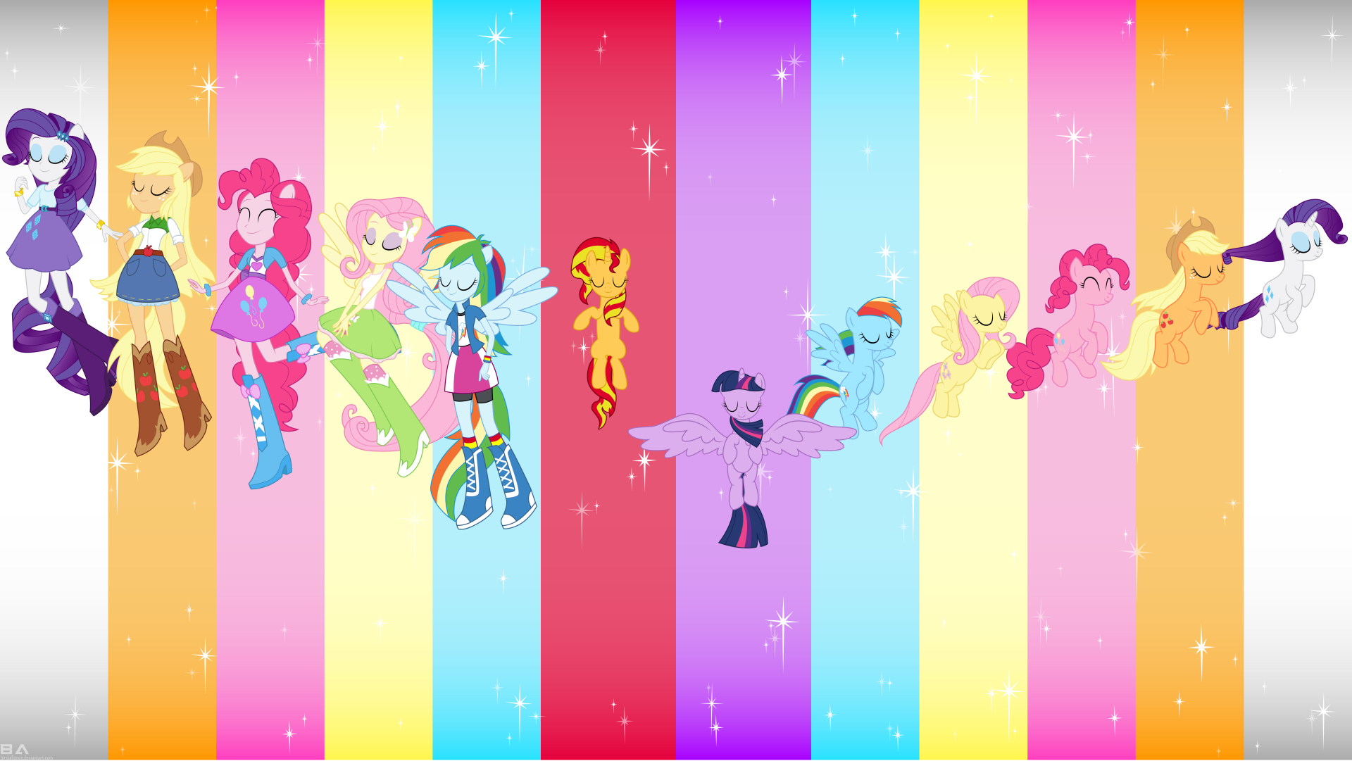 Equestria Girls Rainbow Lineup