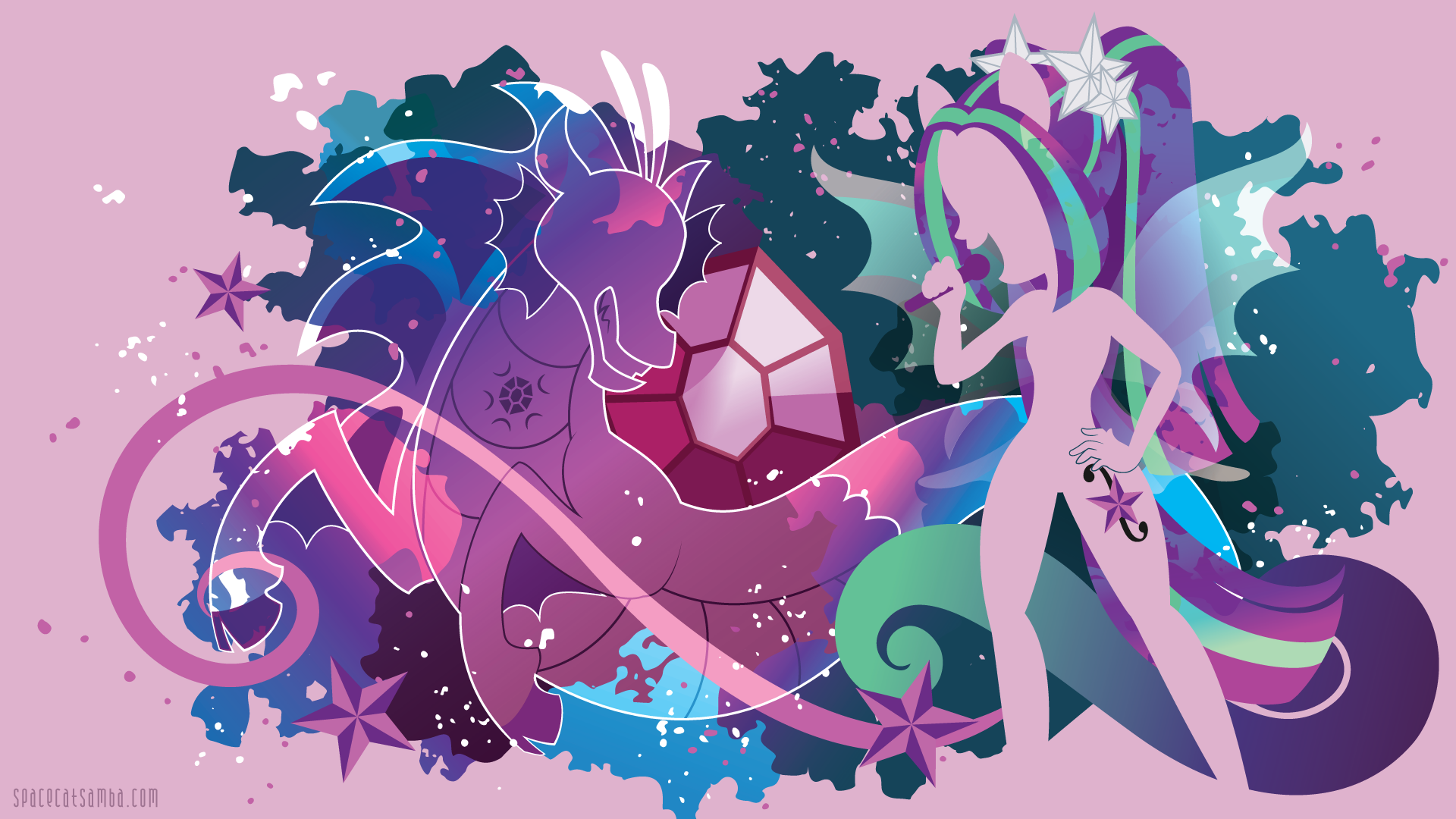 Download Minimalist Aria Blaze Movie My Little Pony: Equestria Girls Rocks 4k Ultra HD Wallpaper