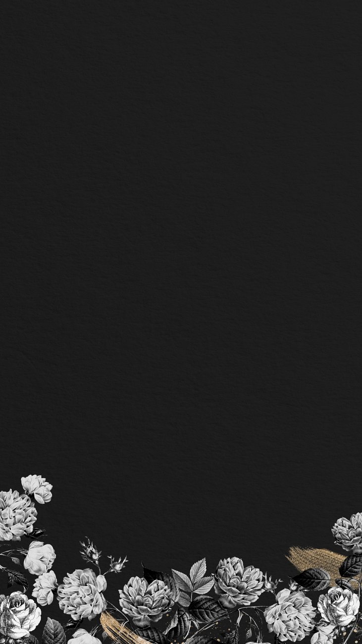 Vintage flower border mobile wallpaper