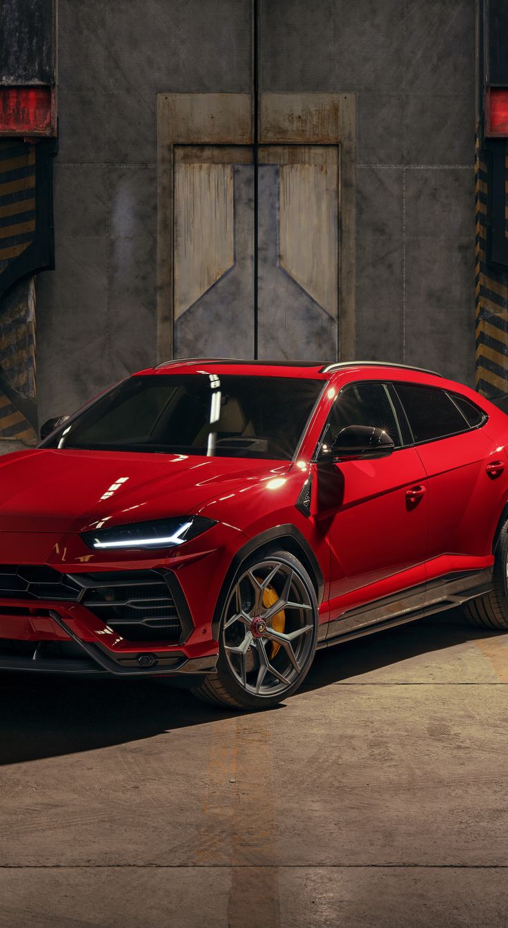 car, red car, Lamborghini Urus, 1440x2630 wallpaper