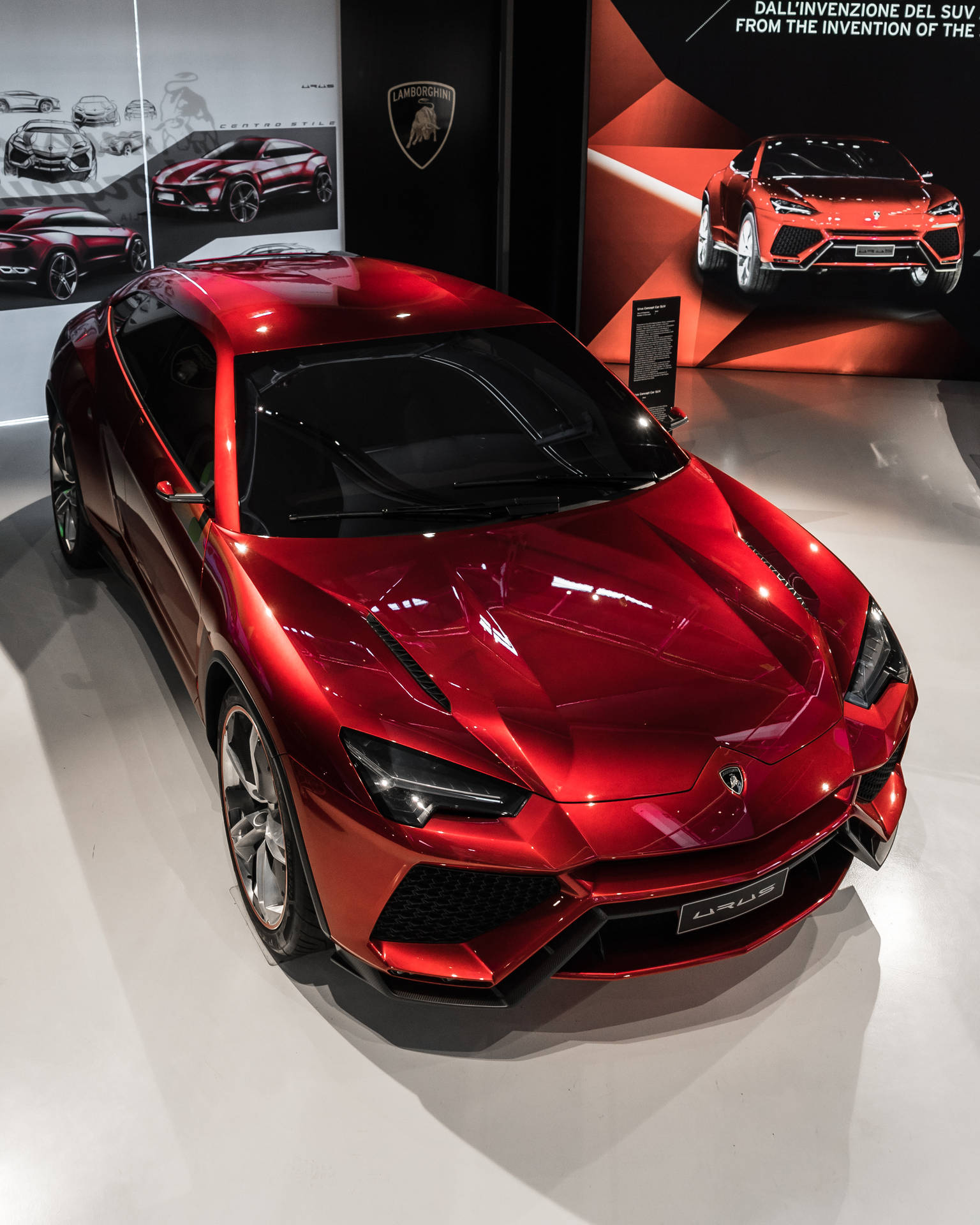 Download Red Lamborghini Urus Luxury Car Wallpaper