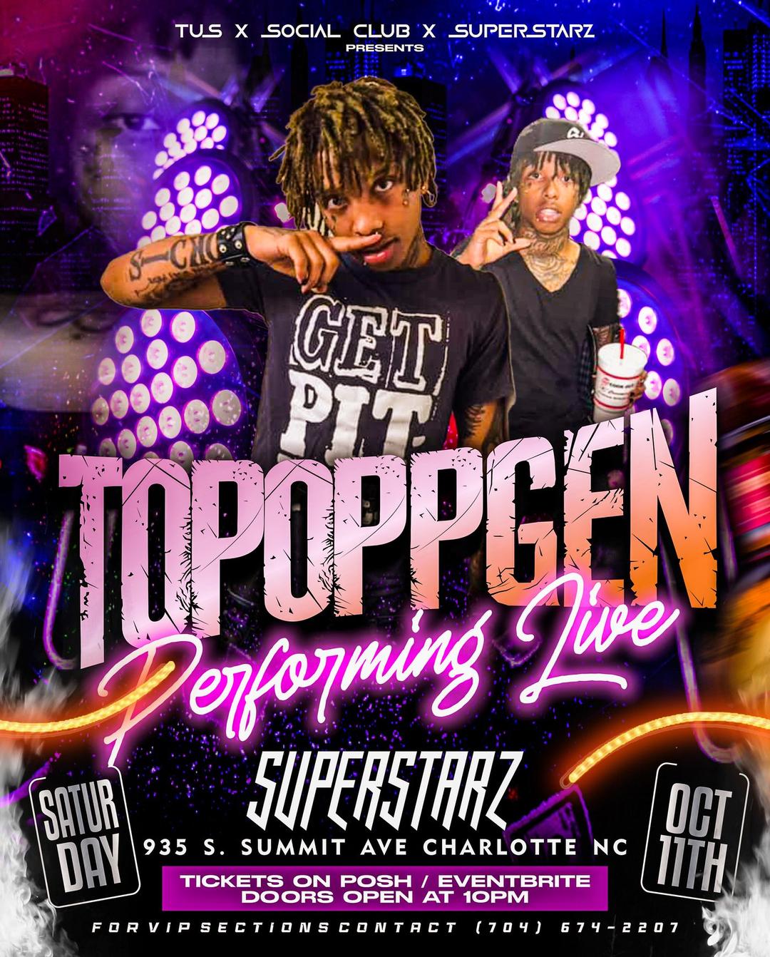 TOPOPPGEN LIVE SUPERSTARZ. Events By TUS. Sat, Oct 11, 2025