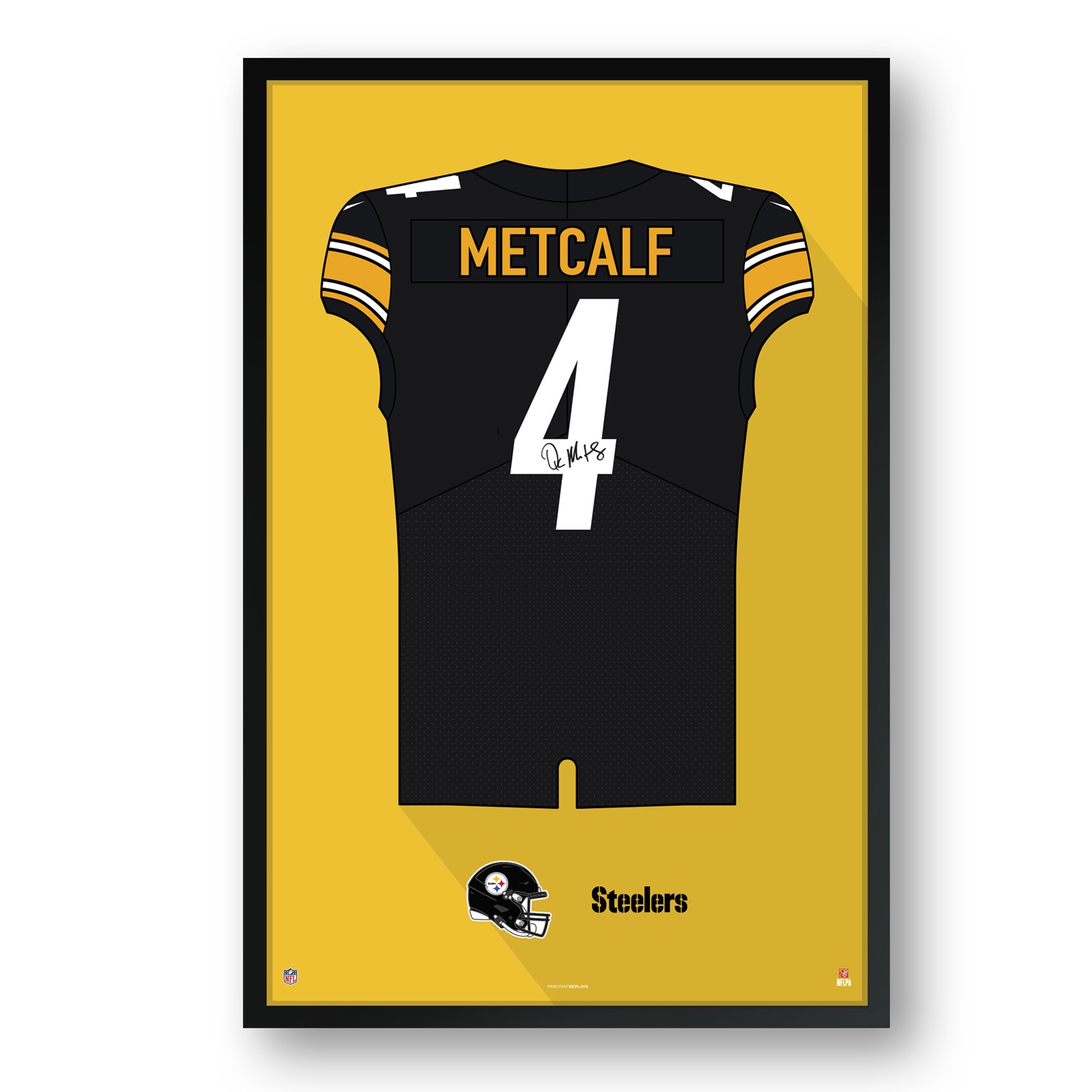 Wallpaper Metcalf Trikot Pittsburgh Steelers DK Metcalf Facsimile Signature Framed Jersey