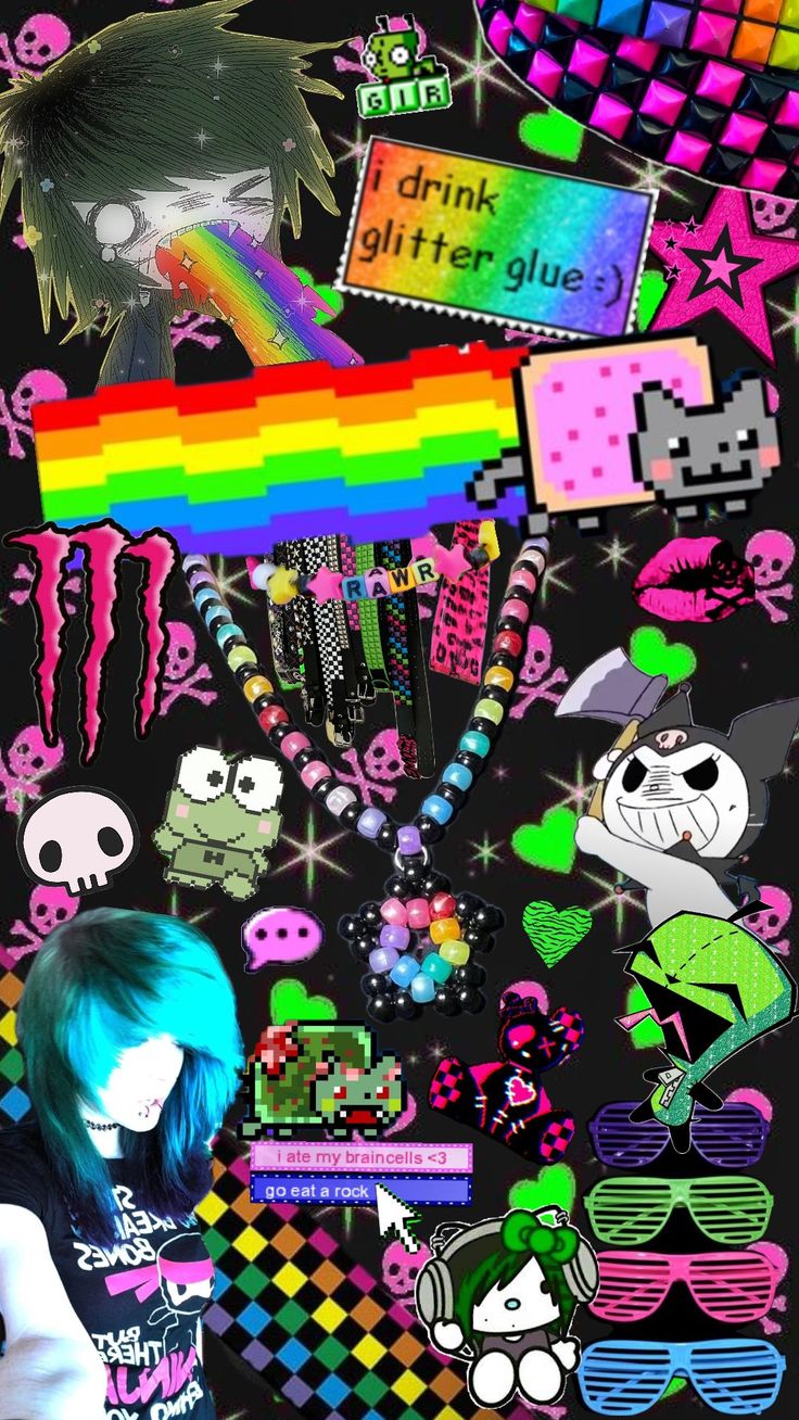 scene wallpaper :33 #scenekid #kuromi #kandikid #gir
