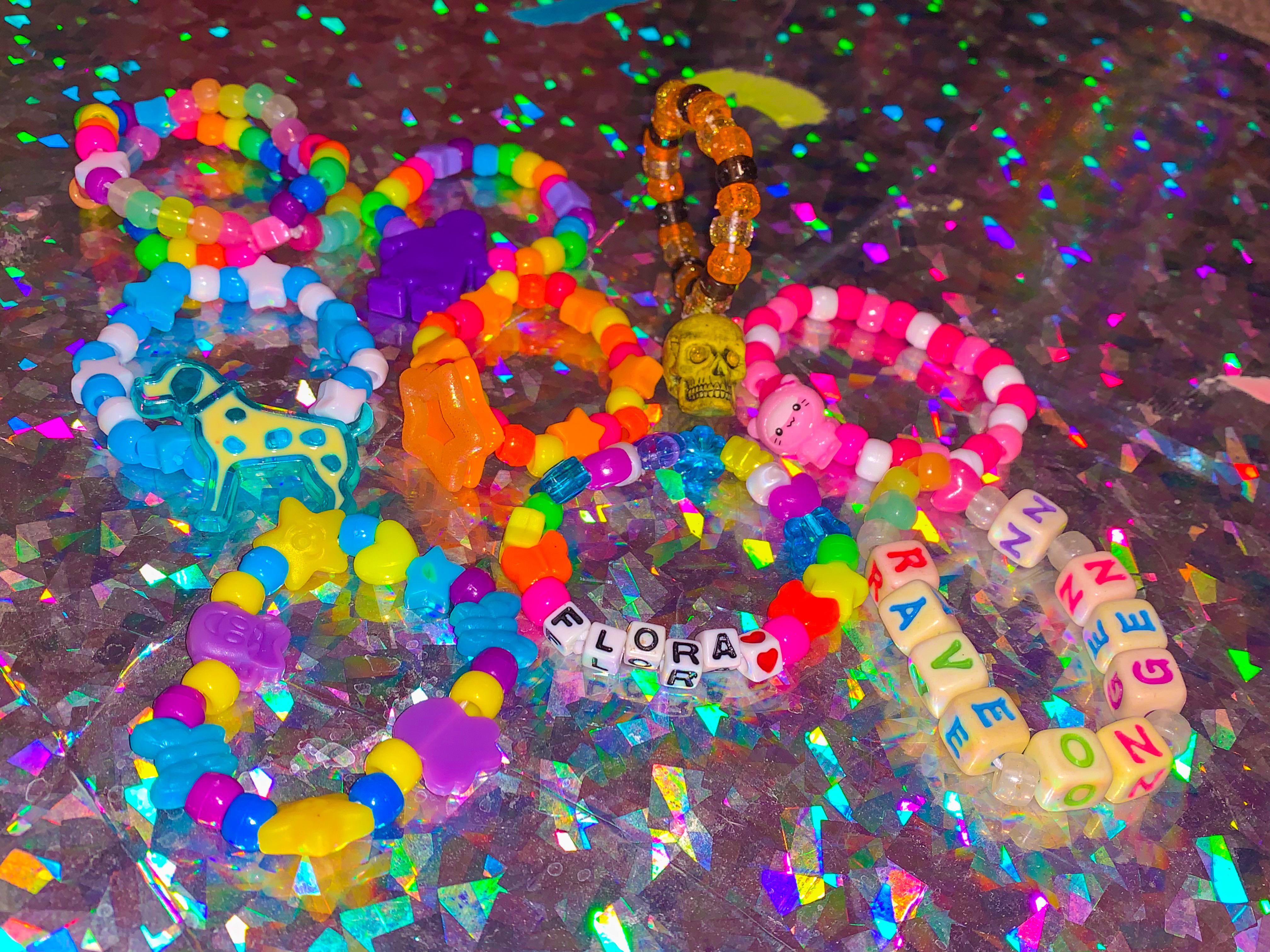 Its Been Years Since I've Made Kandi These Beads And Charms Are From 2006 2009! Passing Some To The Next Generation