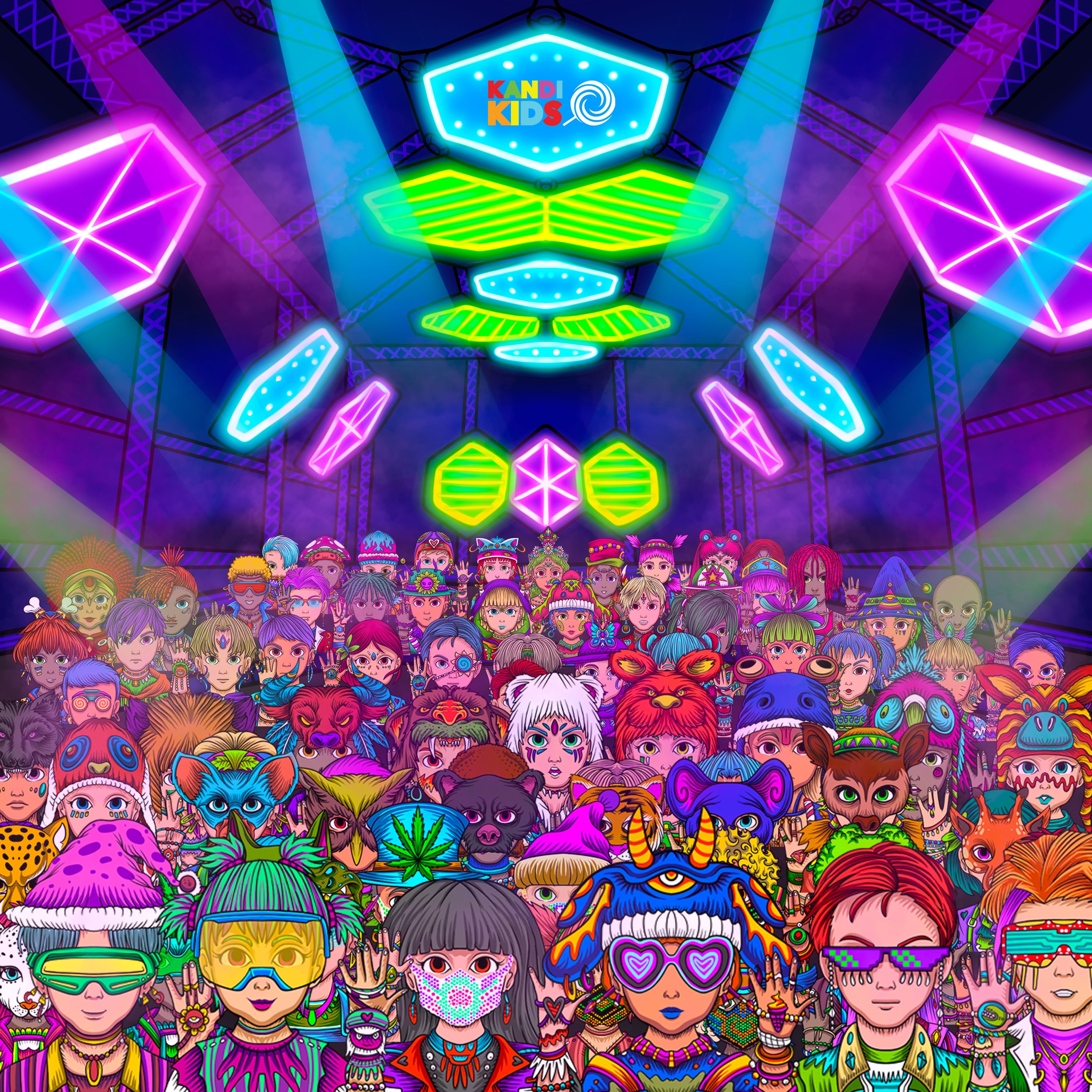 KANDI KIDS PROJECT IS MINTING THIS WEEK(1.14.22) CLOSES AT 9 PM PST TONIGHT (THIS ONES FOR THE RAVE COMMUNITY <3) RAVES X EDM X NFT