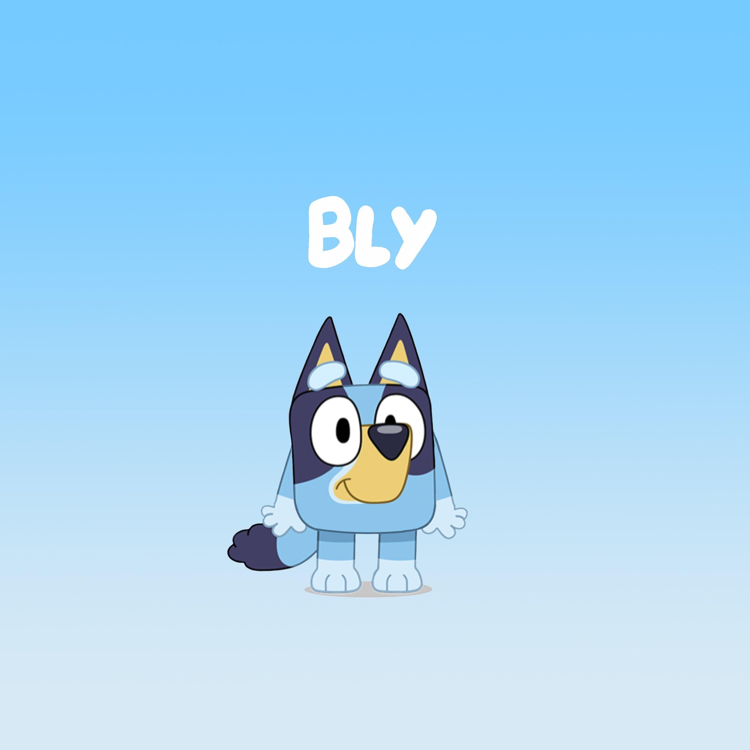 Bluey in the style of Pom Pom