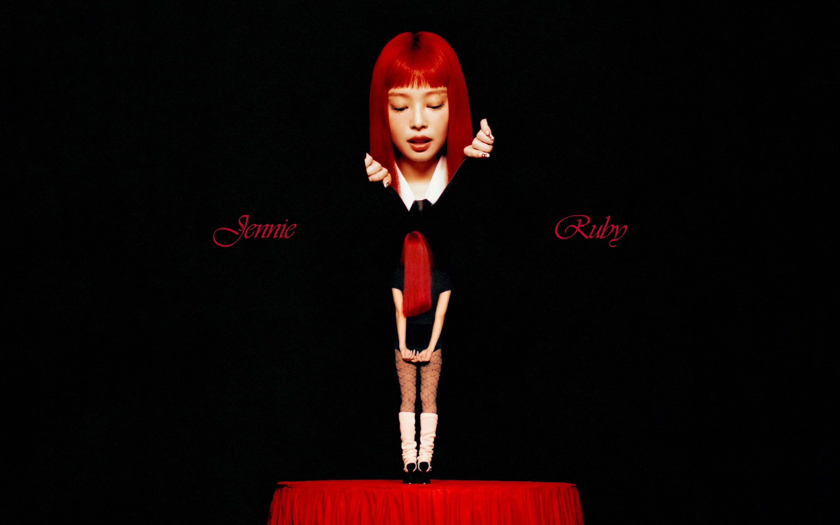 Jennie Wallpaper 4K, 2025, 5K, Black background
