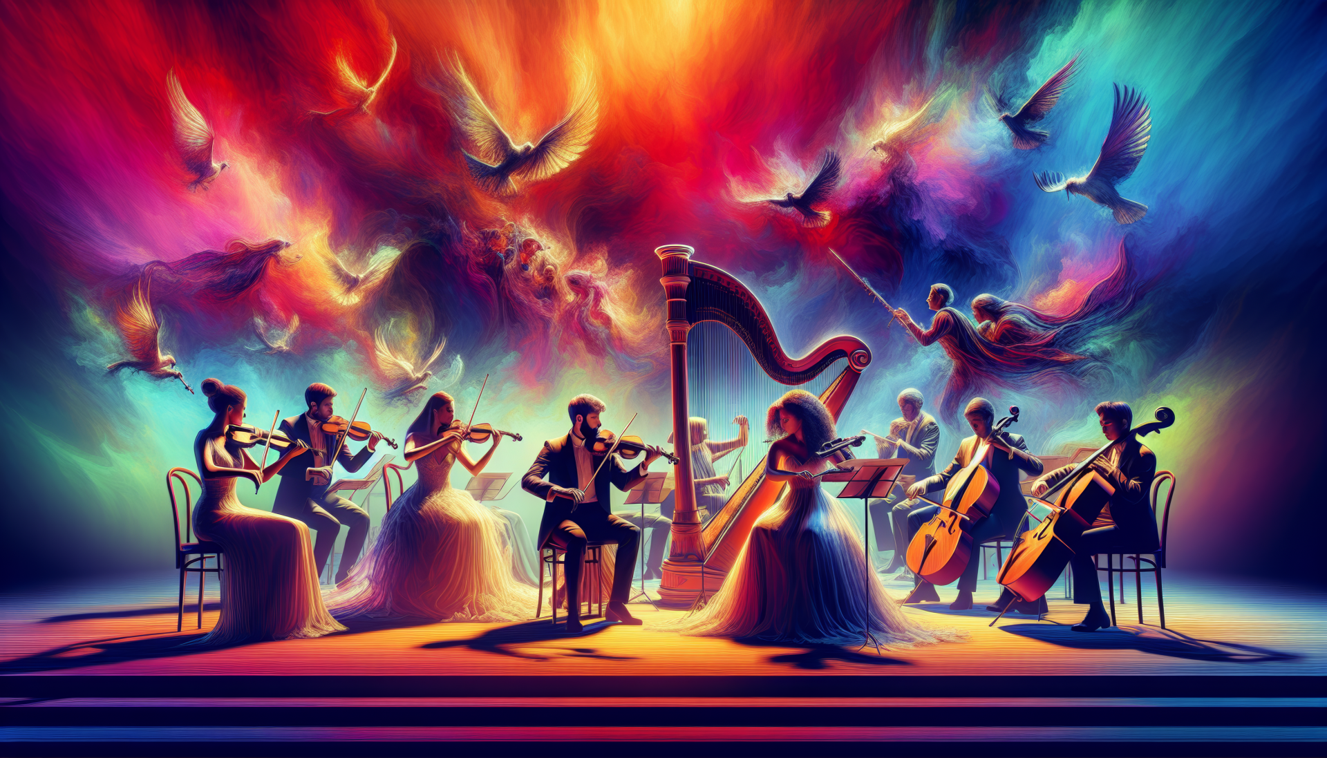 Enchanting Symphony Orchestra HD Wallpaper