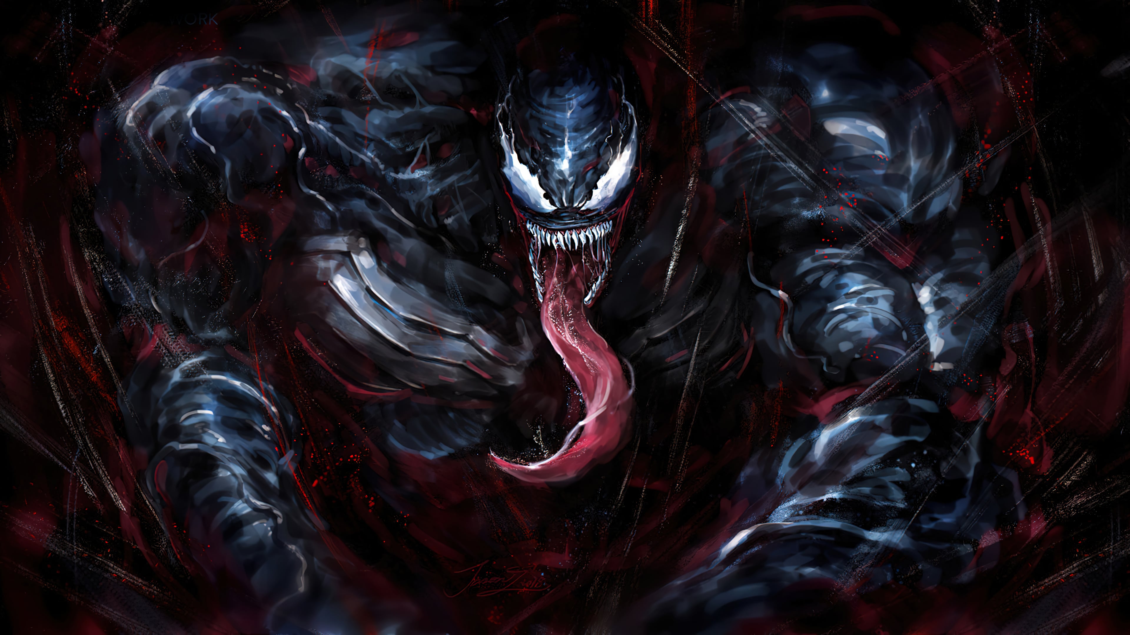 Venom Marvel Comics Wallpaper 4k for Desktop
