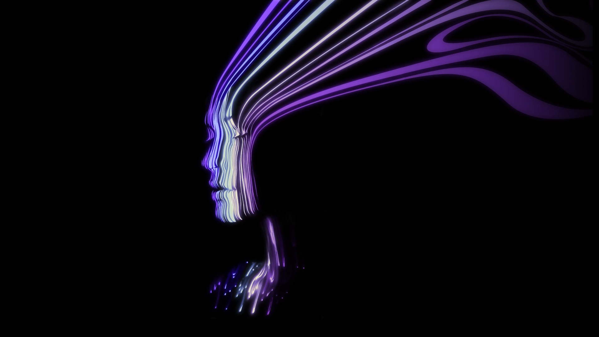 abstract, Purple, Artwork, Faces, Black, Background Wallpaper HD / Desktop and Mobile Background