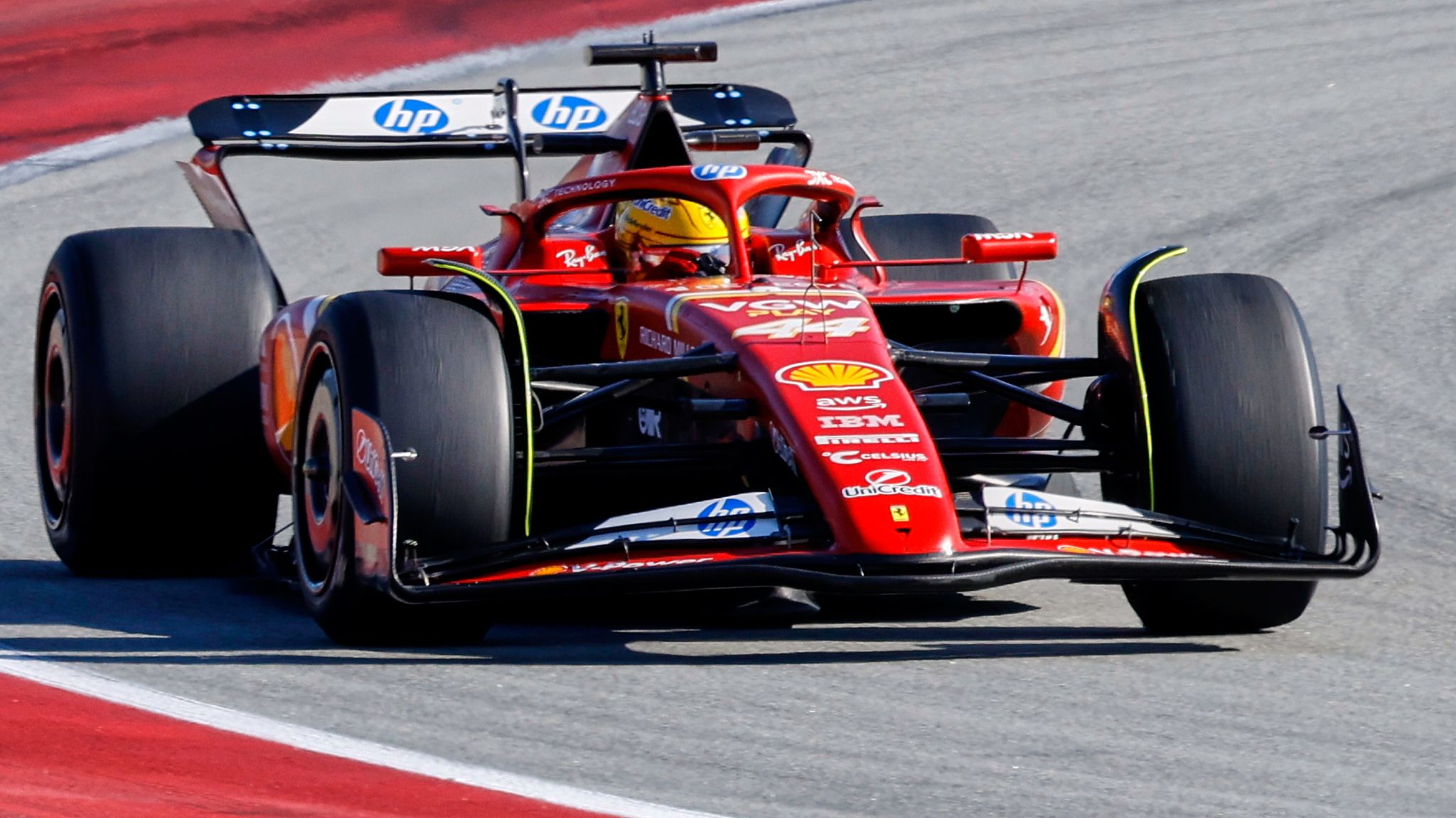 Lewis Hamilton: Ferrari driver runs team's 2024 F1 car at Pirelli test as 2025 preparations continue