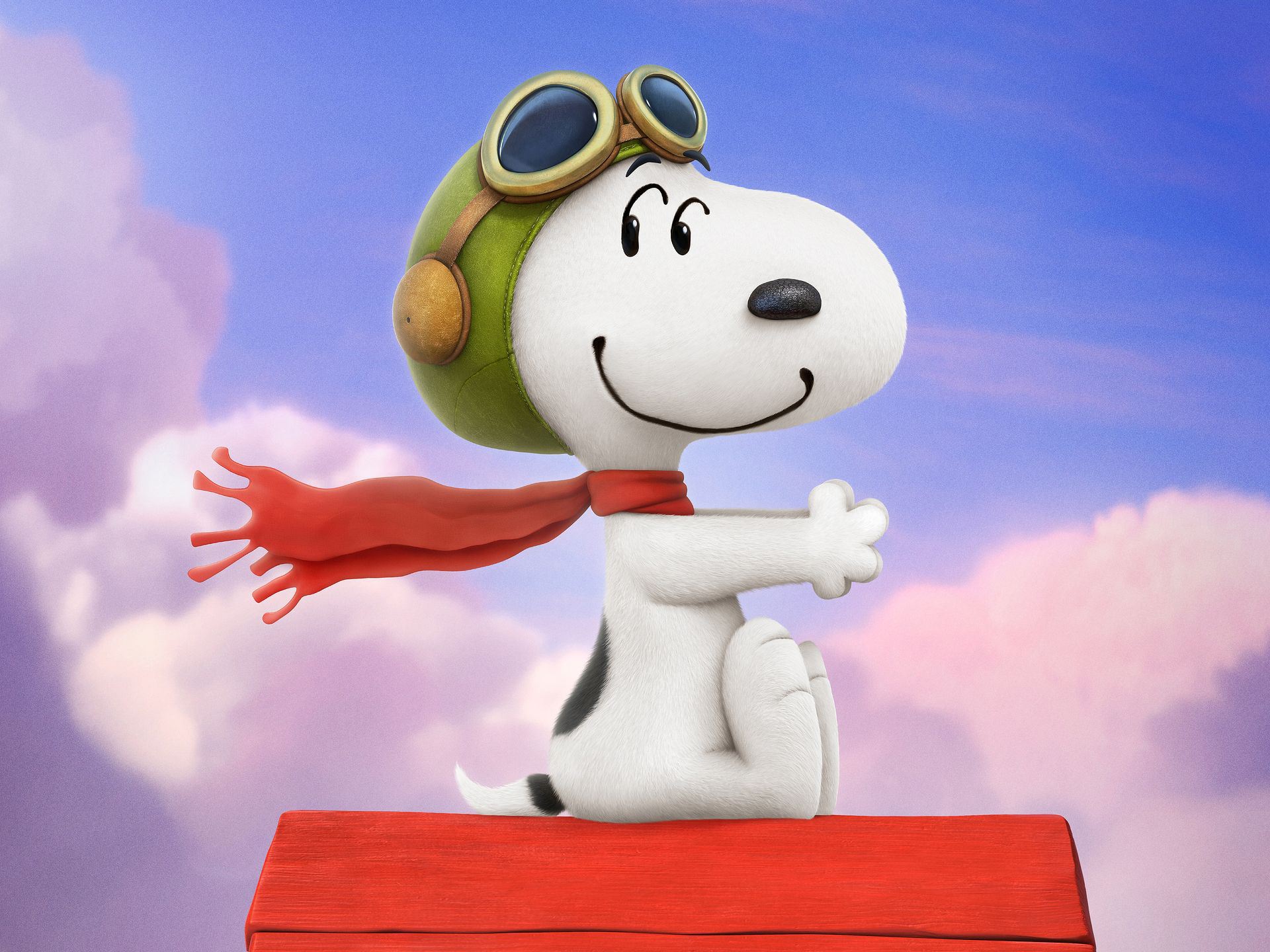 Snoopy as Red Baron in The Peanuts Movie