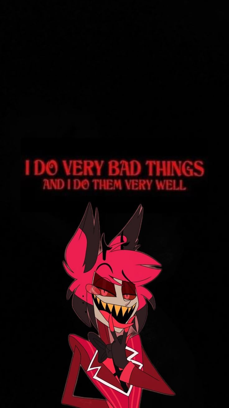 Hazbin Hotel. Don't touch my phone wallpaper aesthetic, Halloween wallpaper