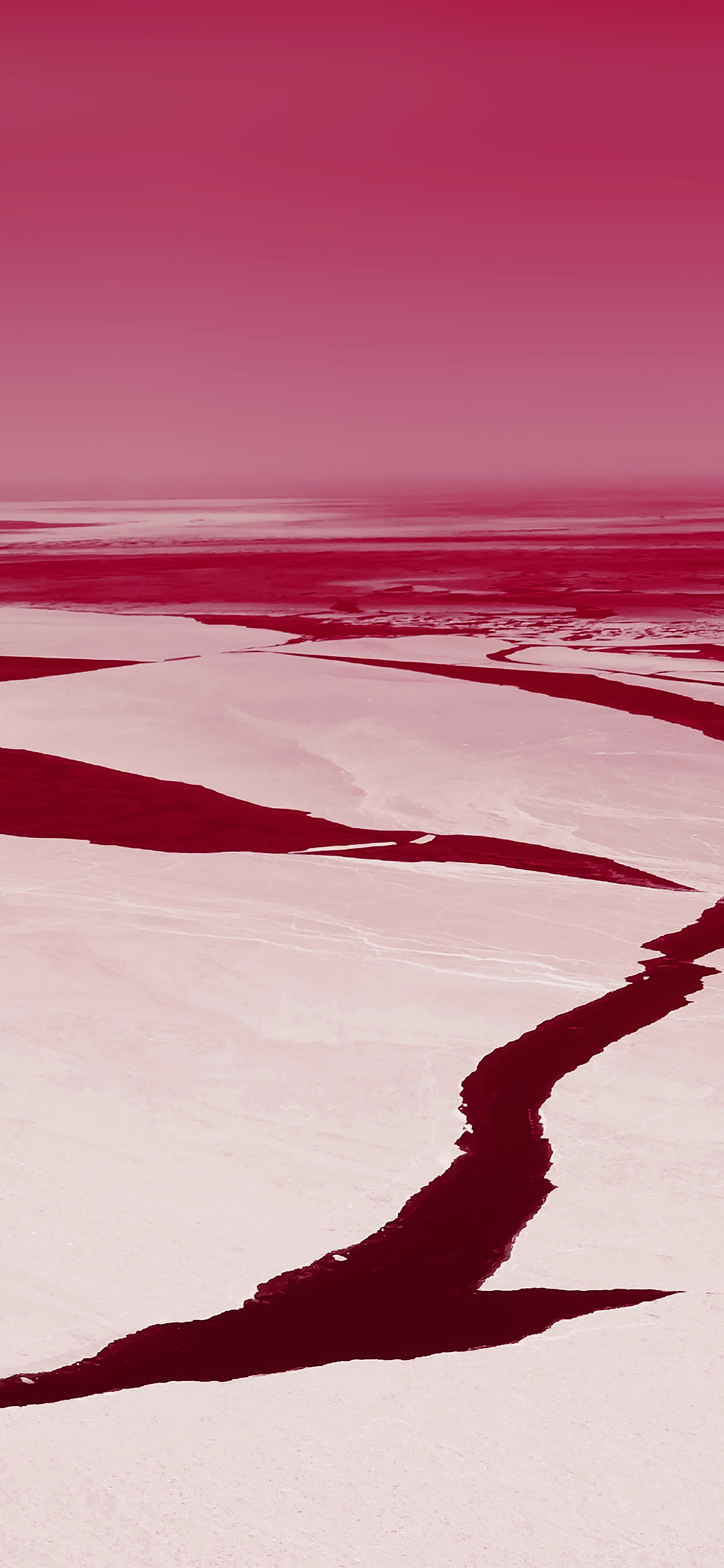 iPhoneXpapers ice red river white sea