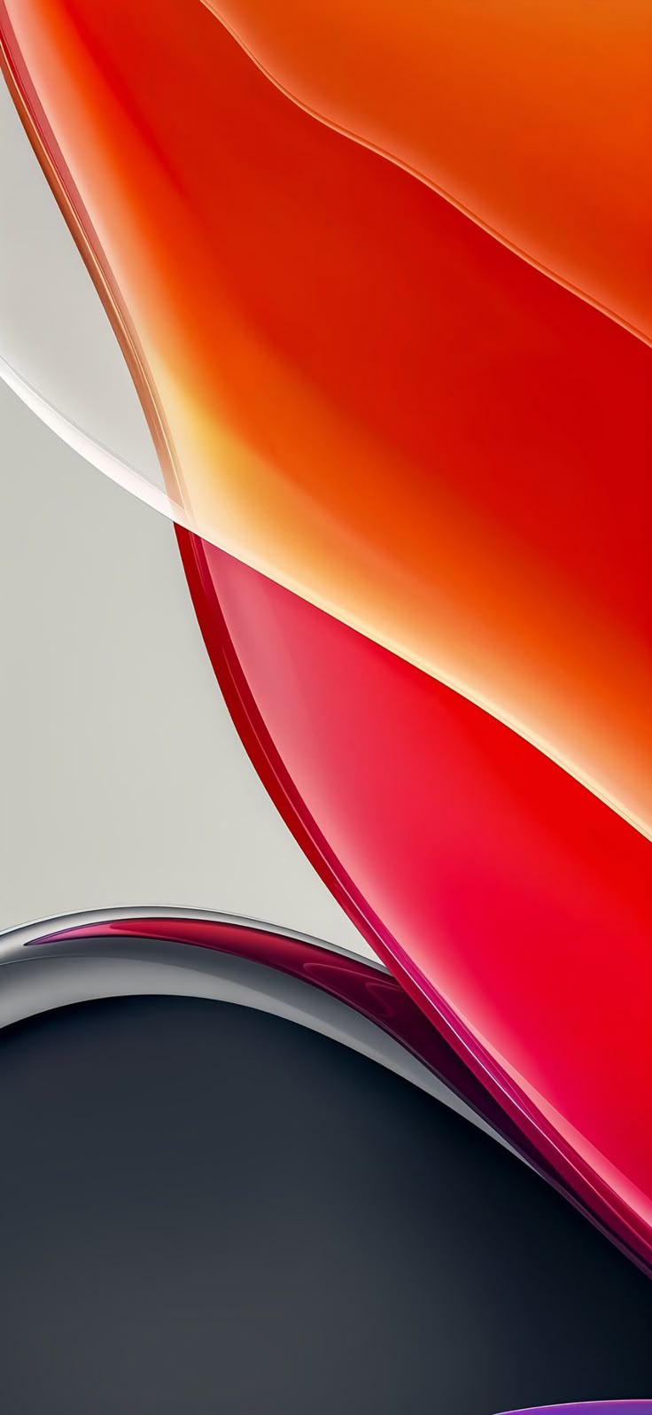 iPhone with Red, Orange, and White Colors