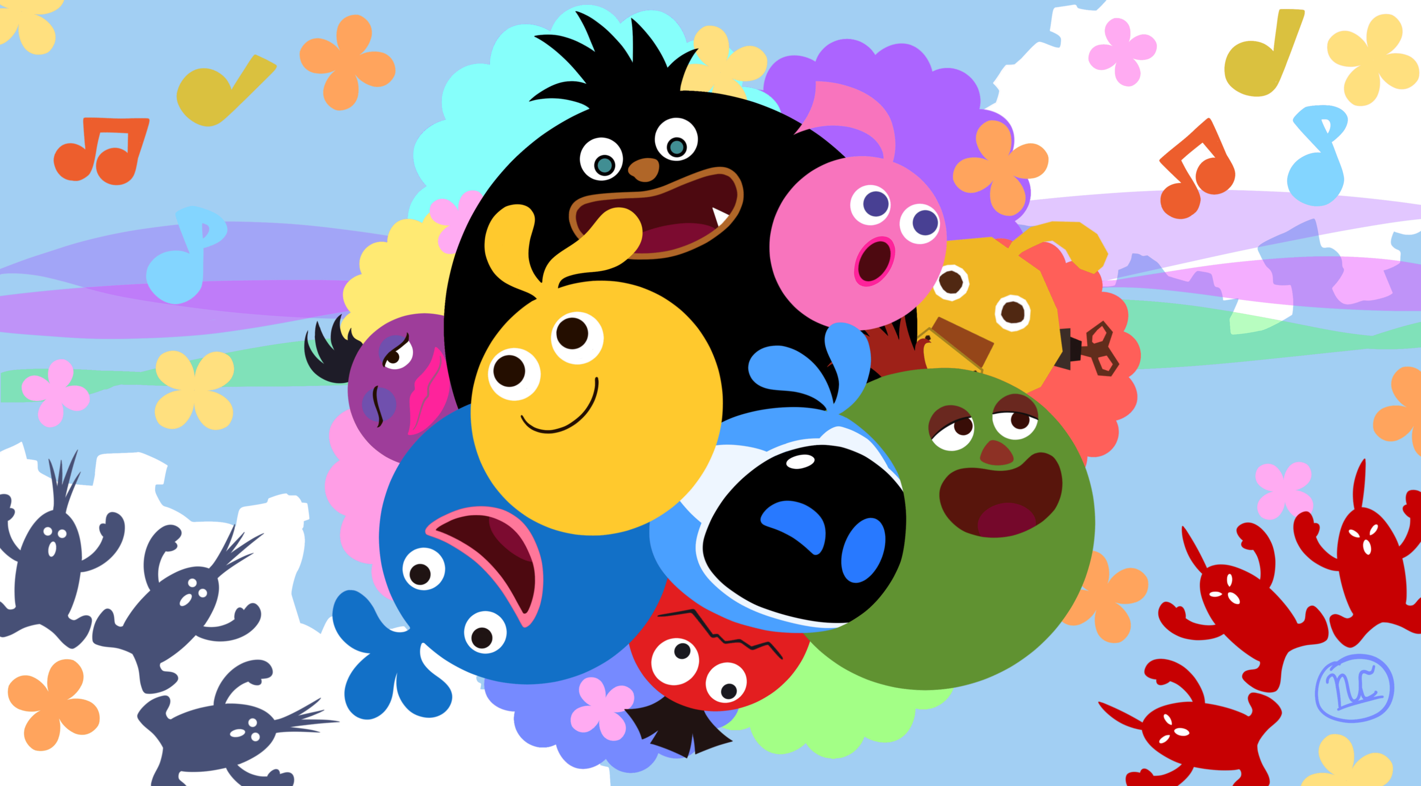 LOCO ROCO WALLPAPER ART (BY ME!!)