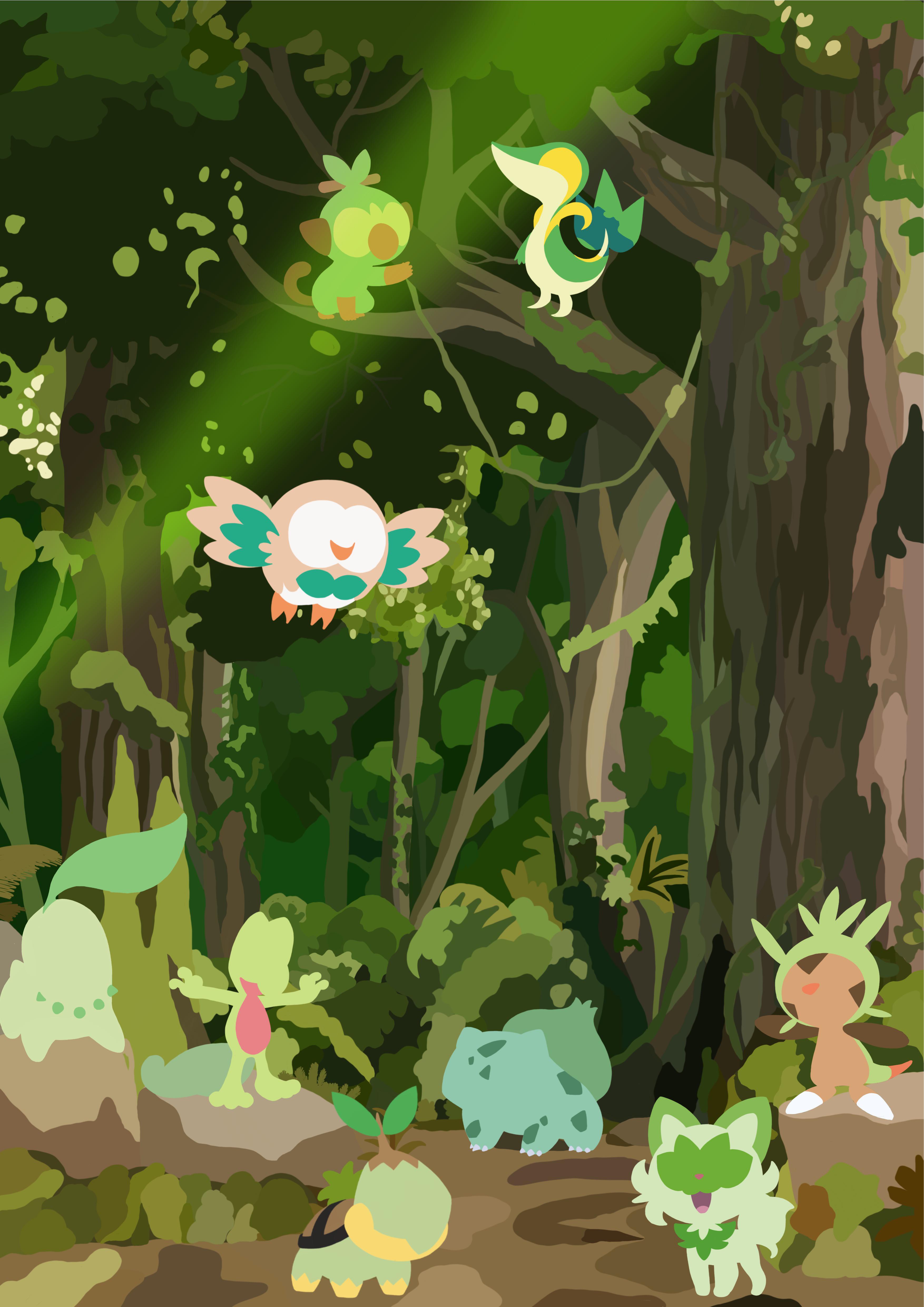 OC Minimalist Grass Starters Poster